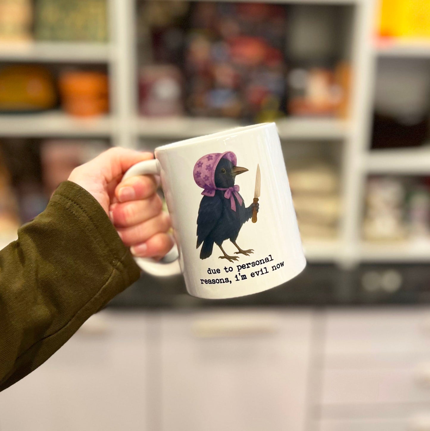 I'm Evil Now Crow Mug