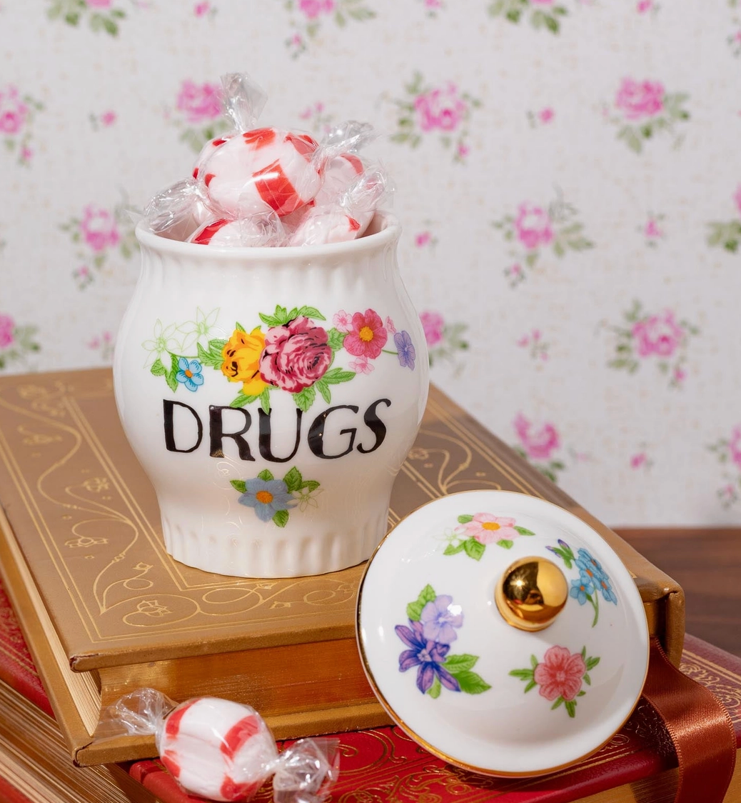 Floral Apothecary Jar