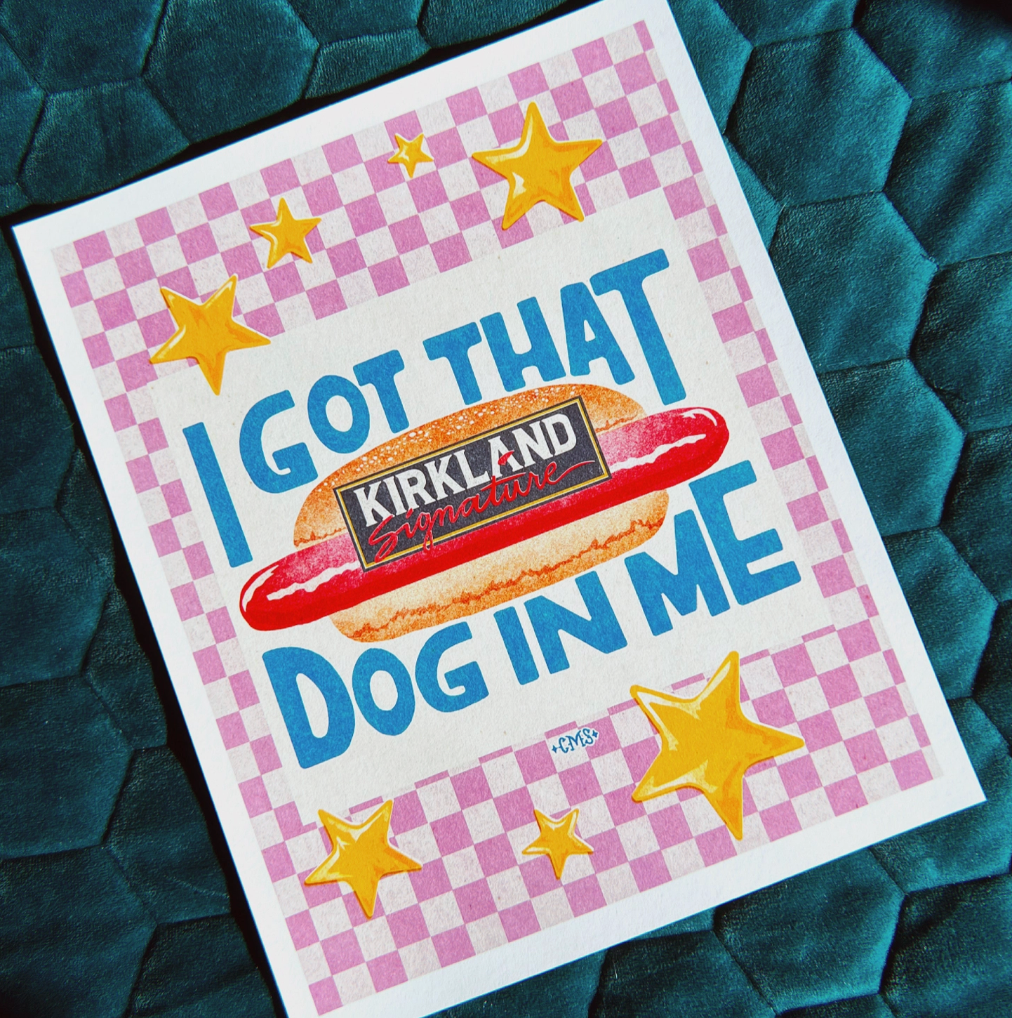 Dog in Me Wall Print