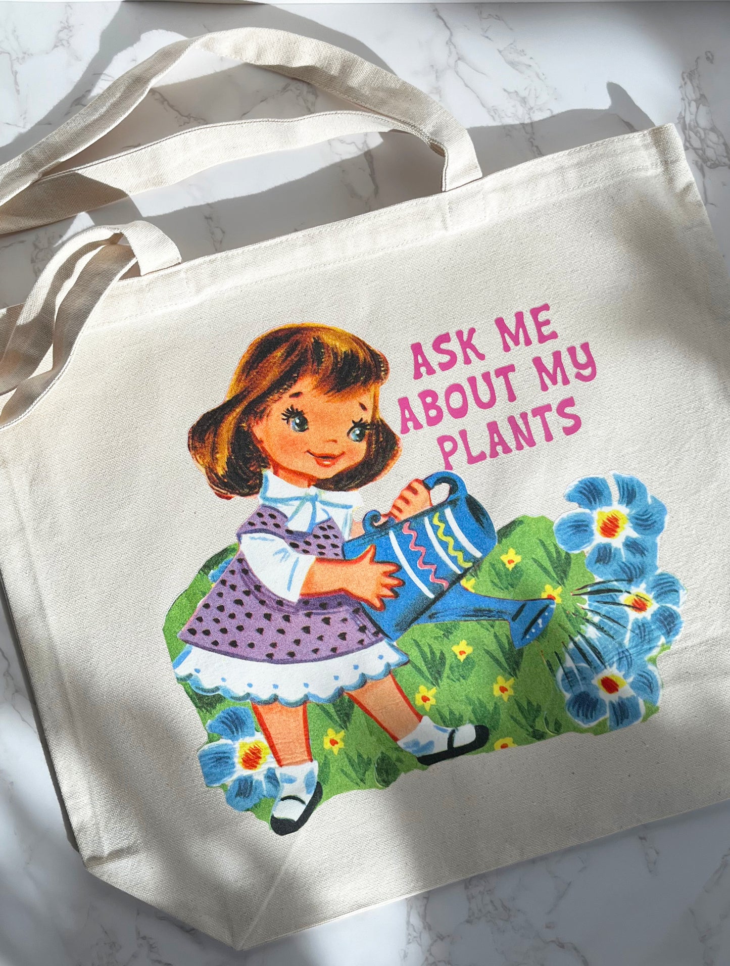 Ask Me About My Plants Canvas Tote Bag