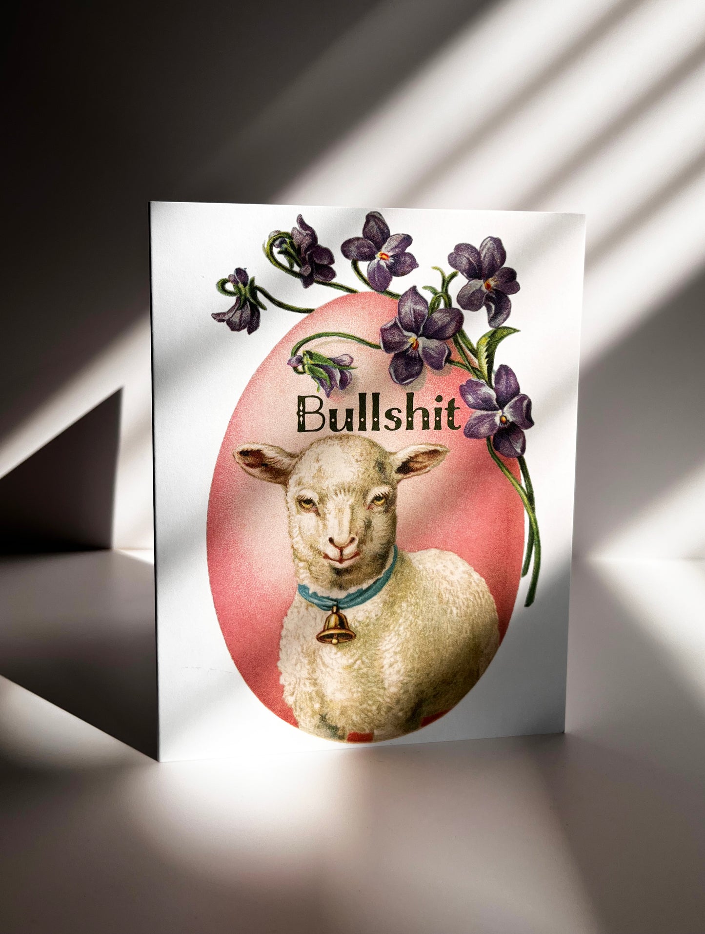 Bullshit Funny Lamb Card - Birthday Friendship Sympathy Encouragement Card