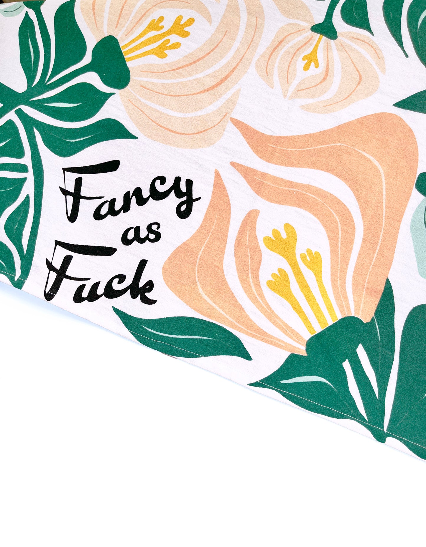 Fancy as Fuck Modern Abstract Floral Kitchen Towel