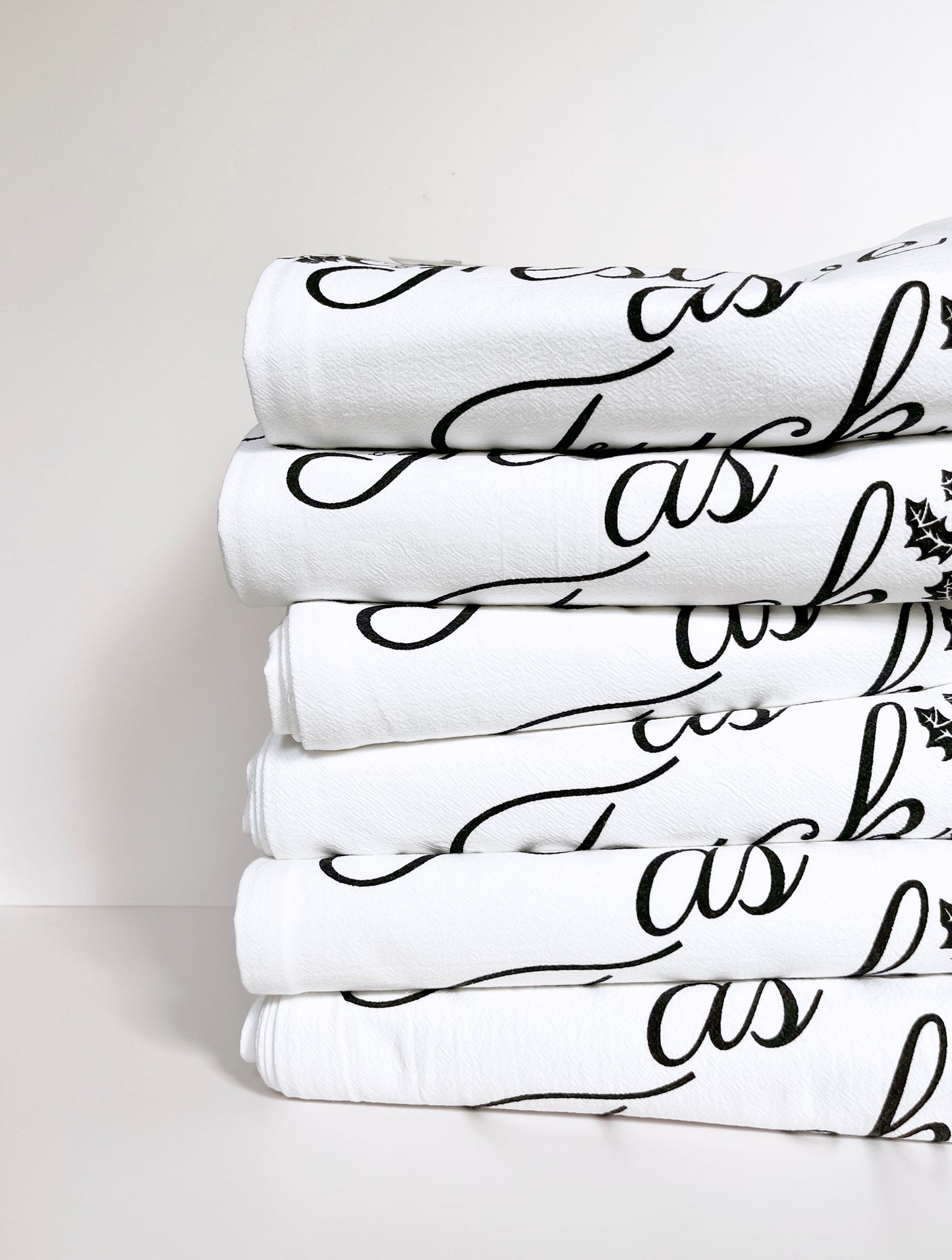 Festive as Fuck Funny Holiday Kitchen Towel - Black Print