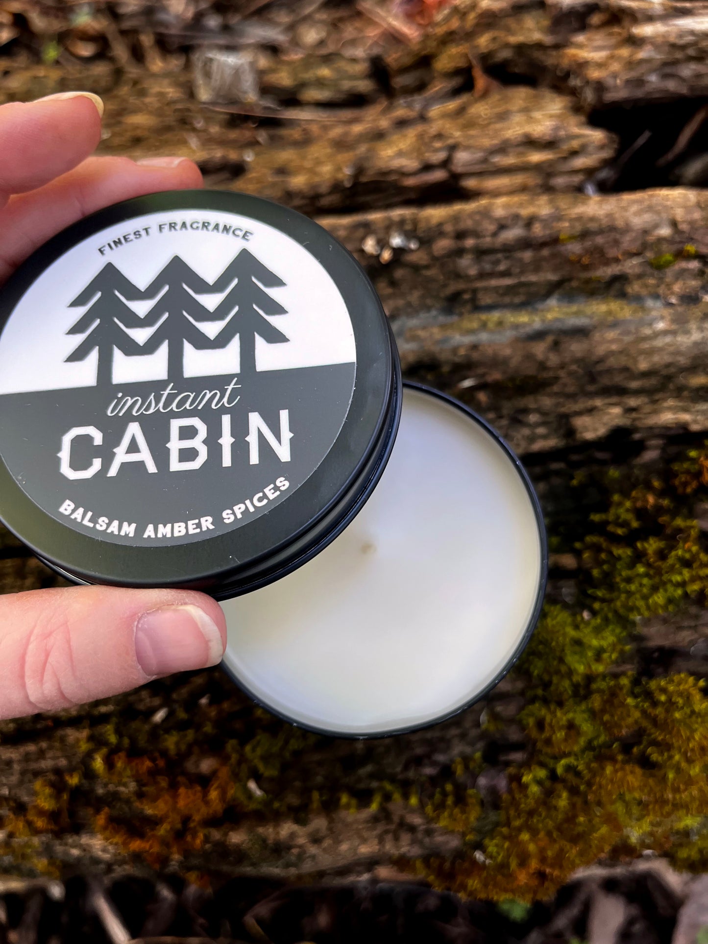 Instant Cabin Scented Candle Tin