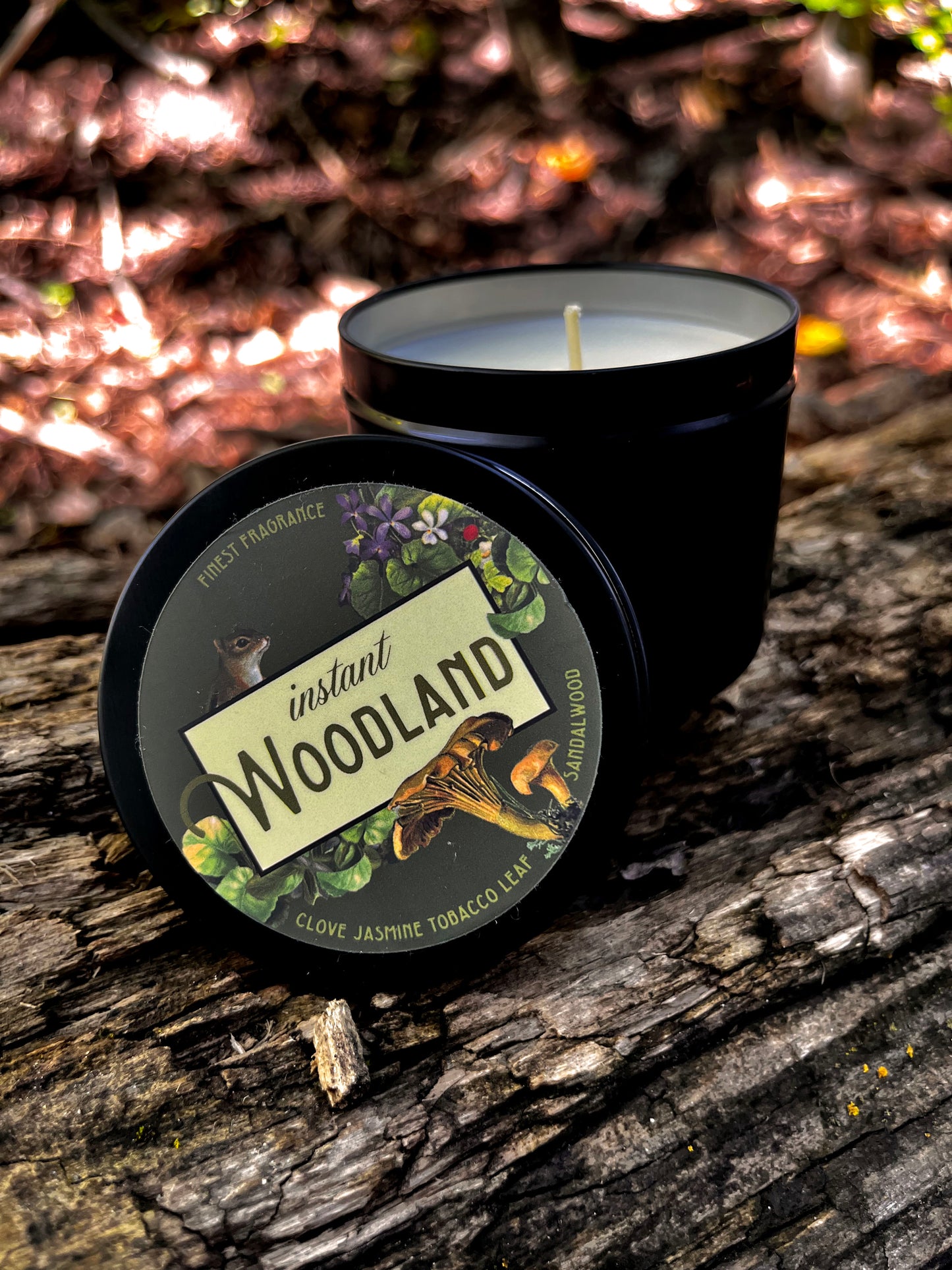 Instant Woodland Scented Candle Tin - NEW 8oz Size