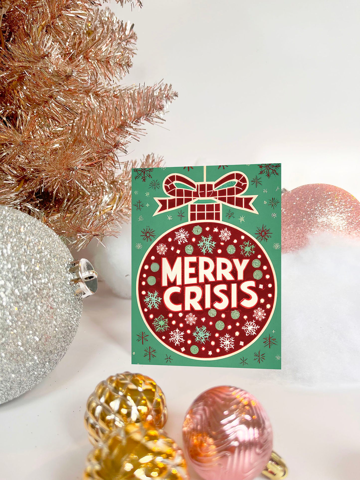 Merry Crisis Funny Christmas Card