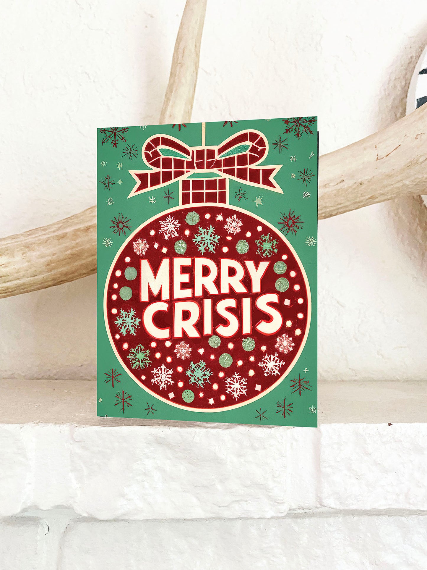 Merry Crisis Funny Christmas Card