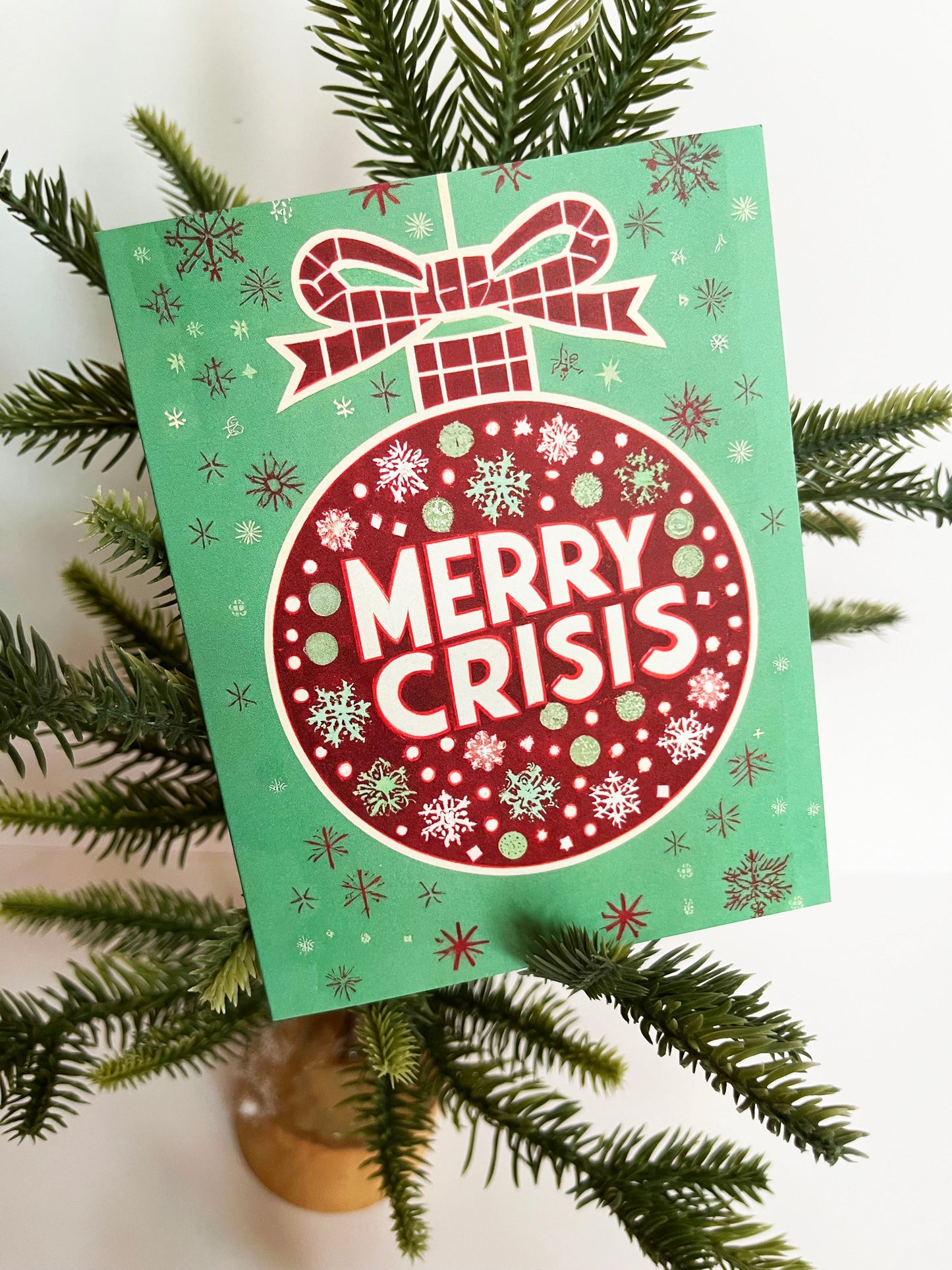 Merry Crisis Funny Christmas Card