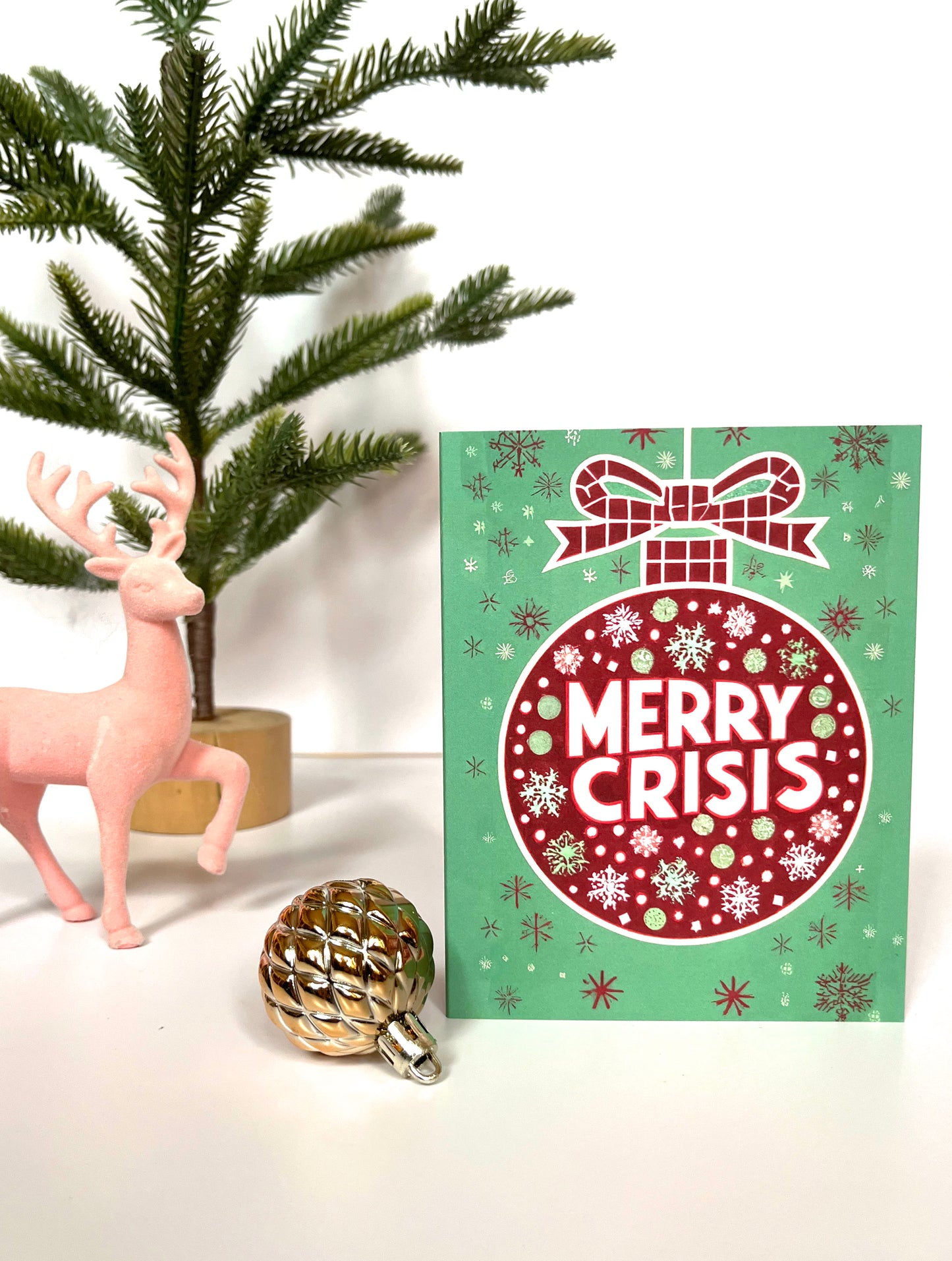Merry Crisis Funny Christmas Card