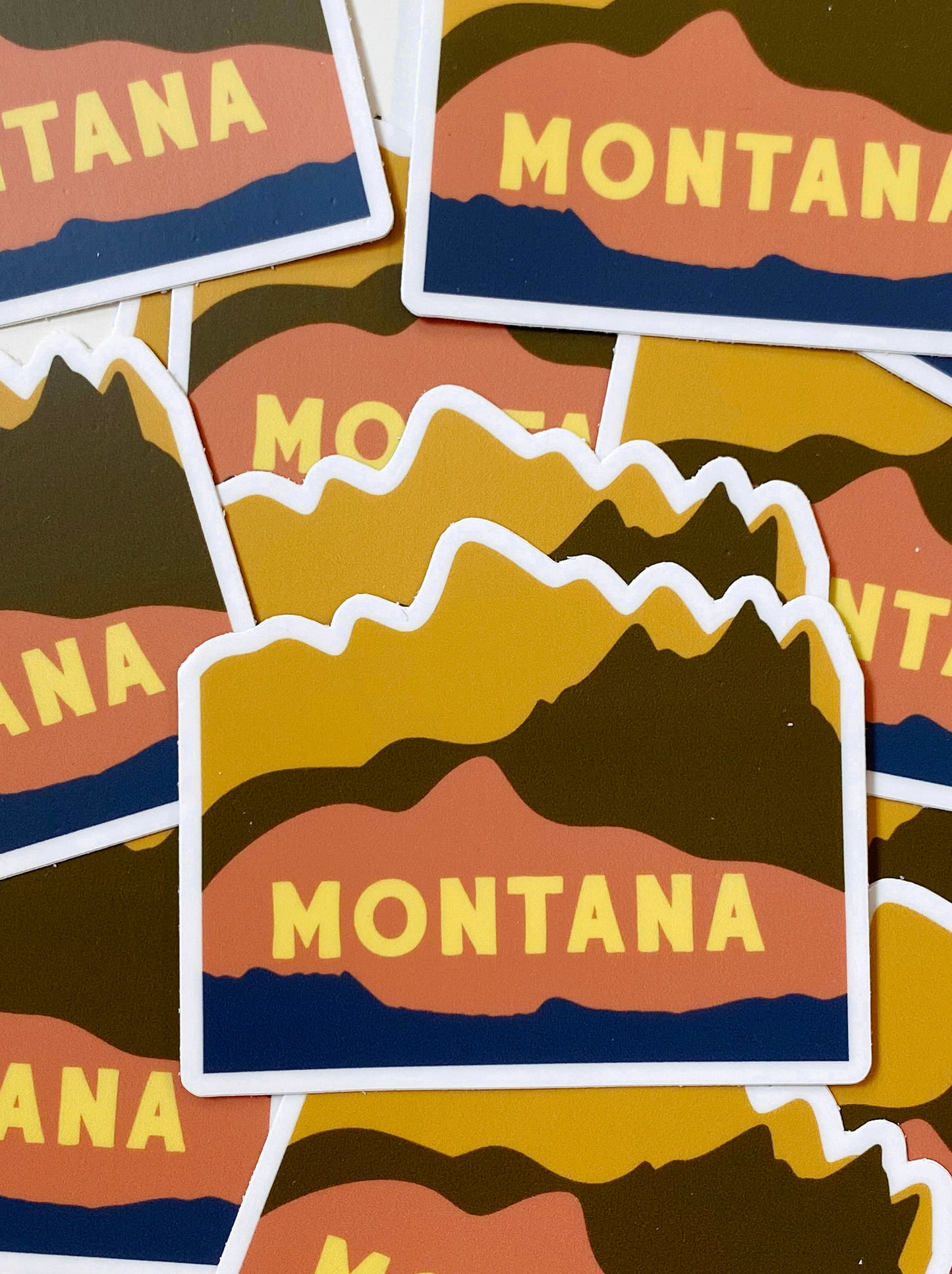 Montana Mountains Sticker