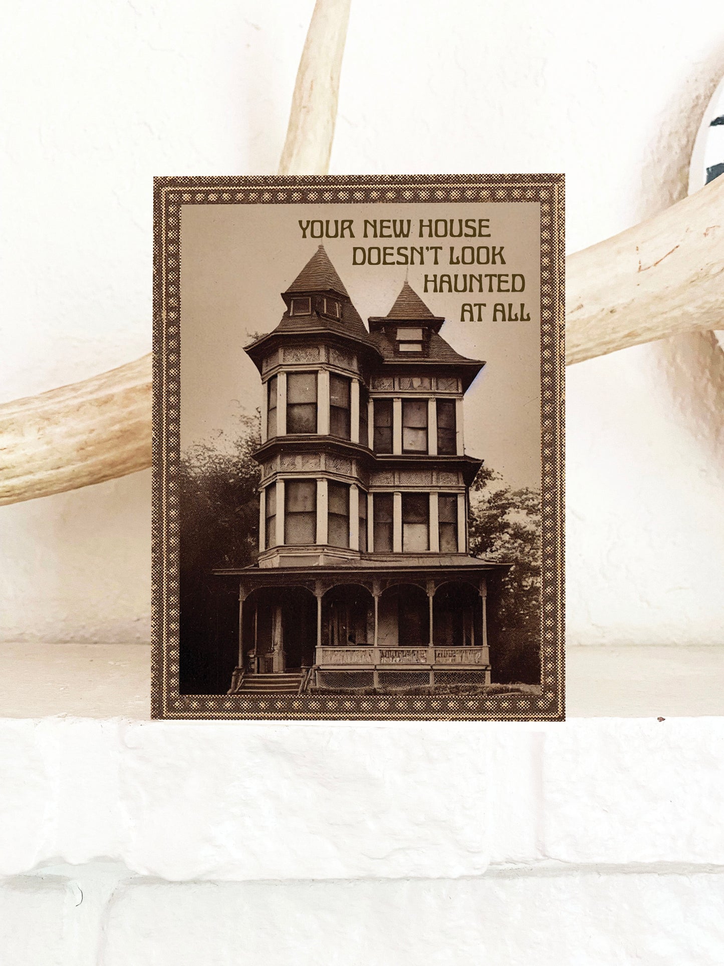 New Home Haunted House Funny Greeting Card