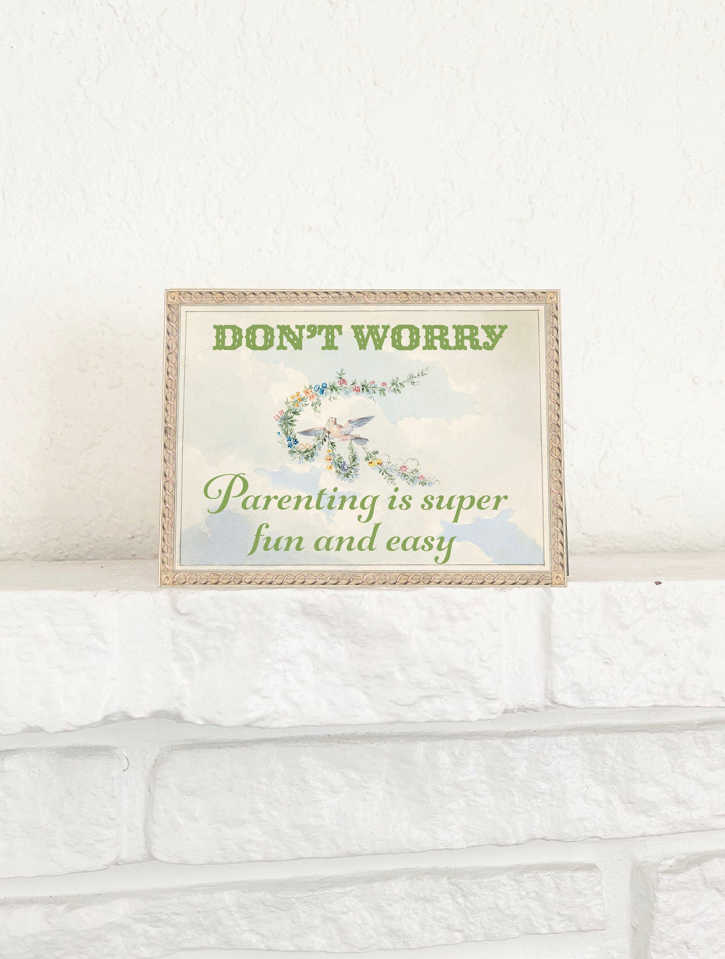 Parenting is Fun and Easy Funny Greeting Card