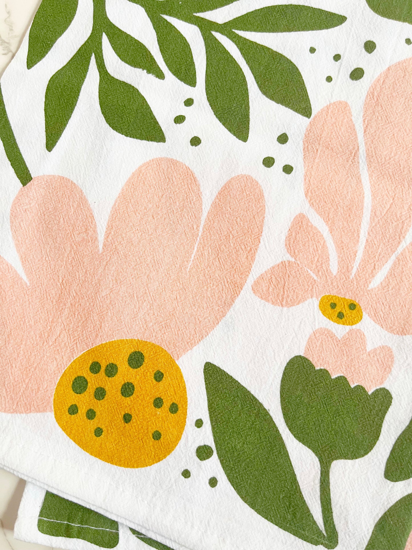 Tiger Modern Floral Tea Towel