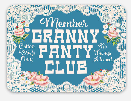Granny Panty Club Funny Sticker