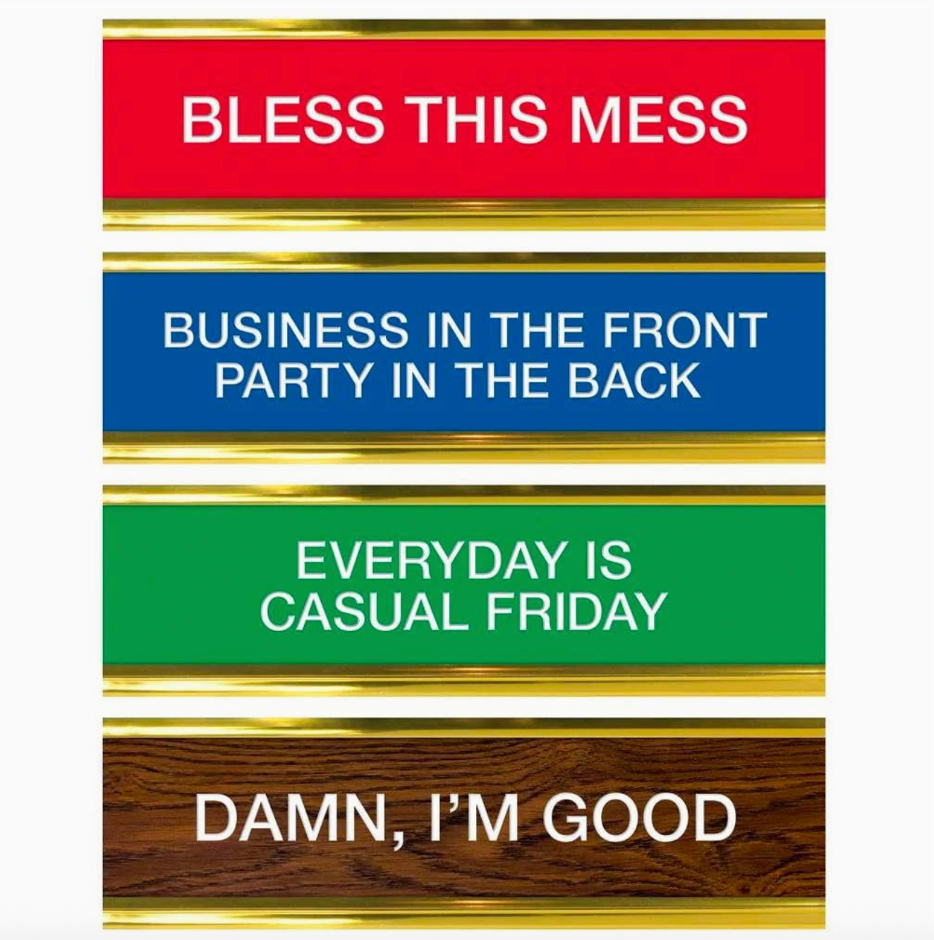 Daily Desk Plaque Flip Book - 50 Phrases