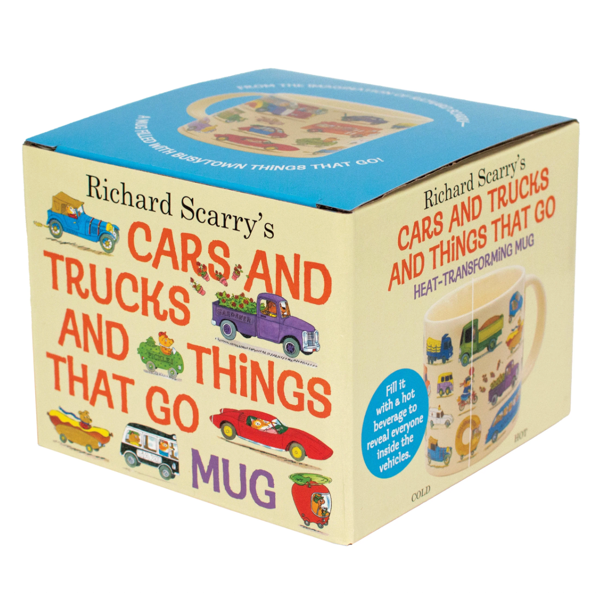 Richard Scarry Cars and Trucks Heat Transforming Mug