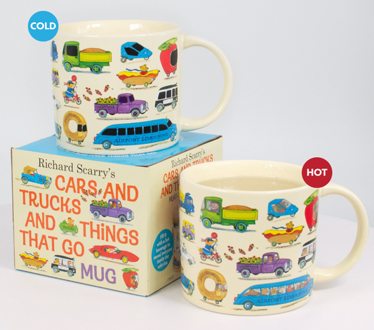 Richard Scarry Cars and Trucks Heat Transforming Mug