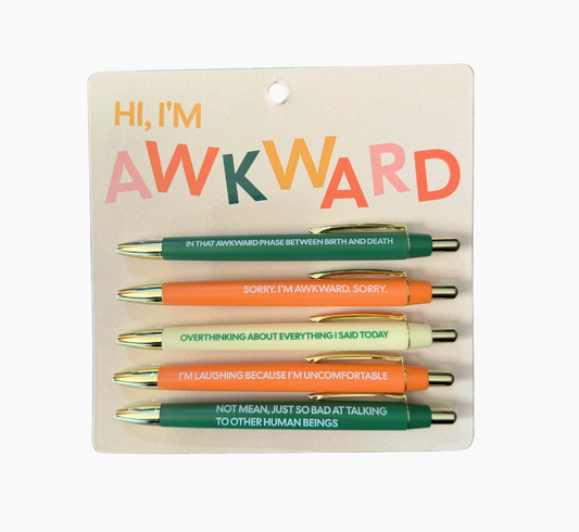 Awkward Funny Pen Set