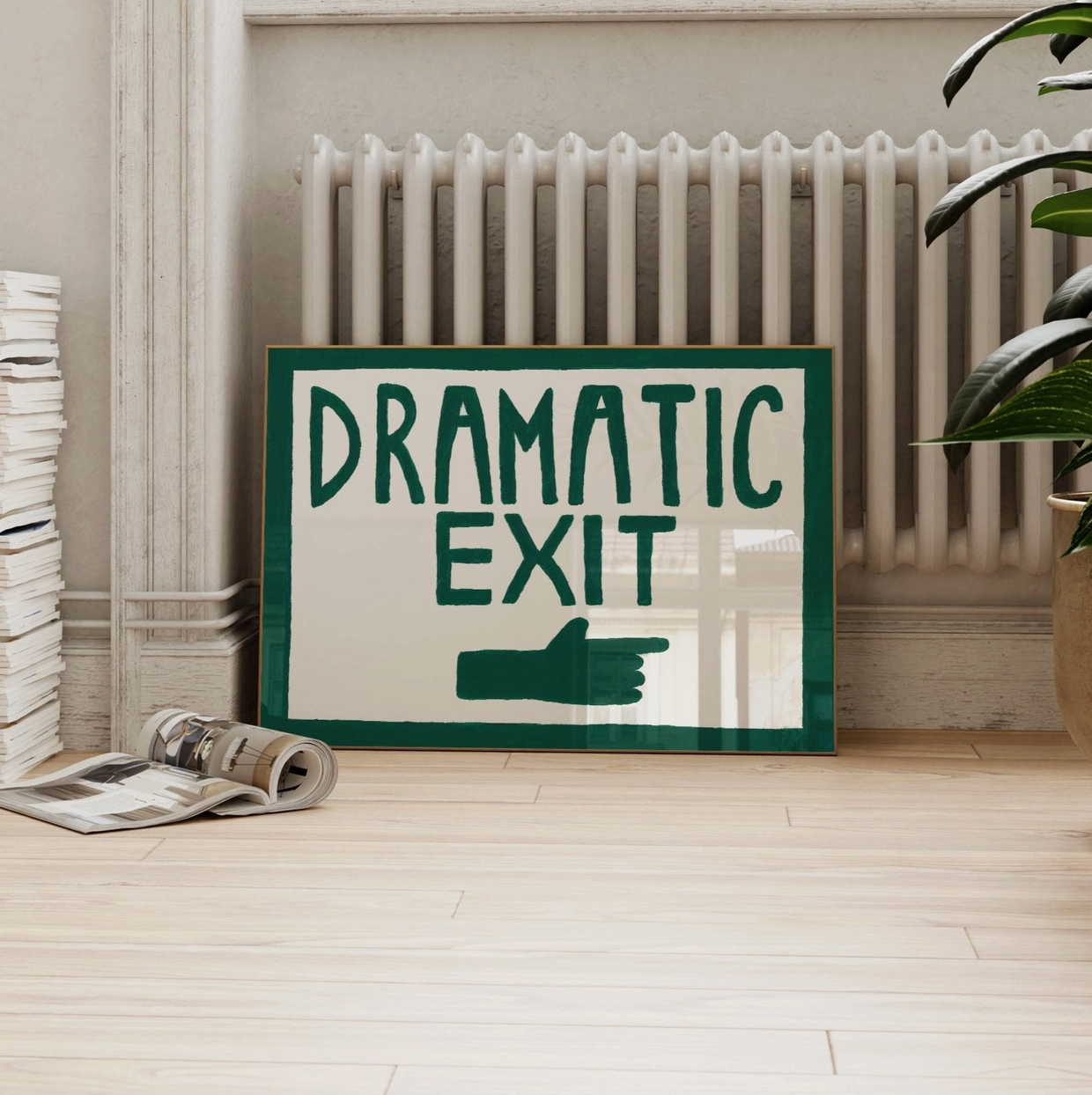 Dramatic Exit Wall Print