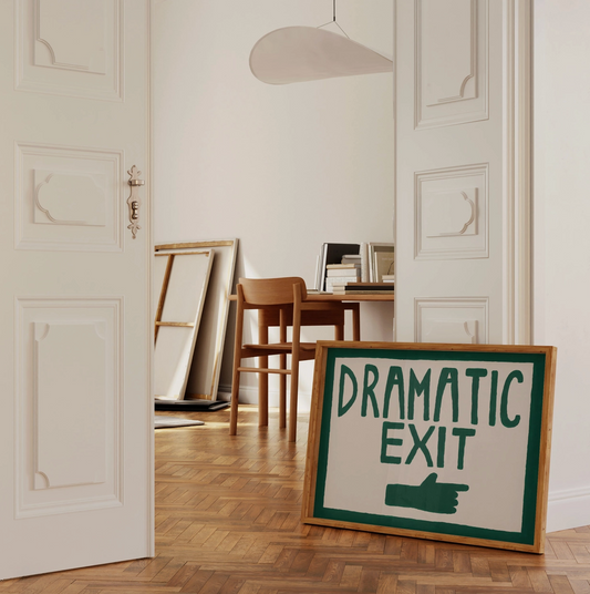 Dramatic Exit Wall Print
