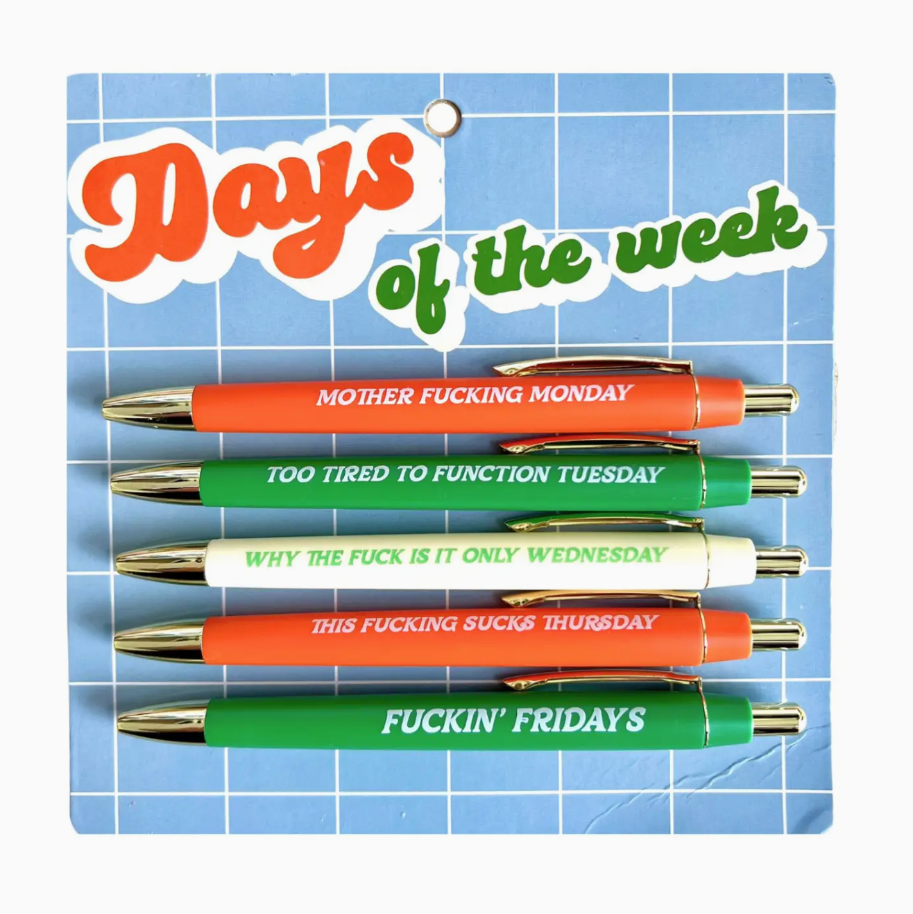 Days of the Week Pen Set