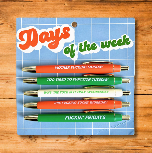 Days of the Week Pen Set