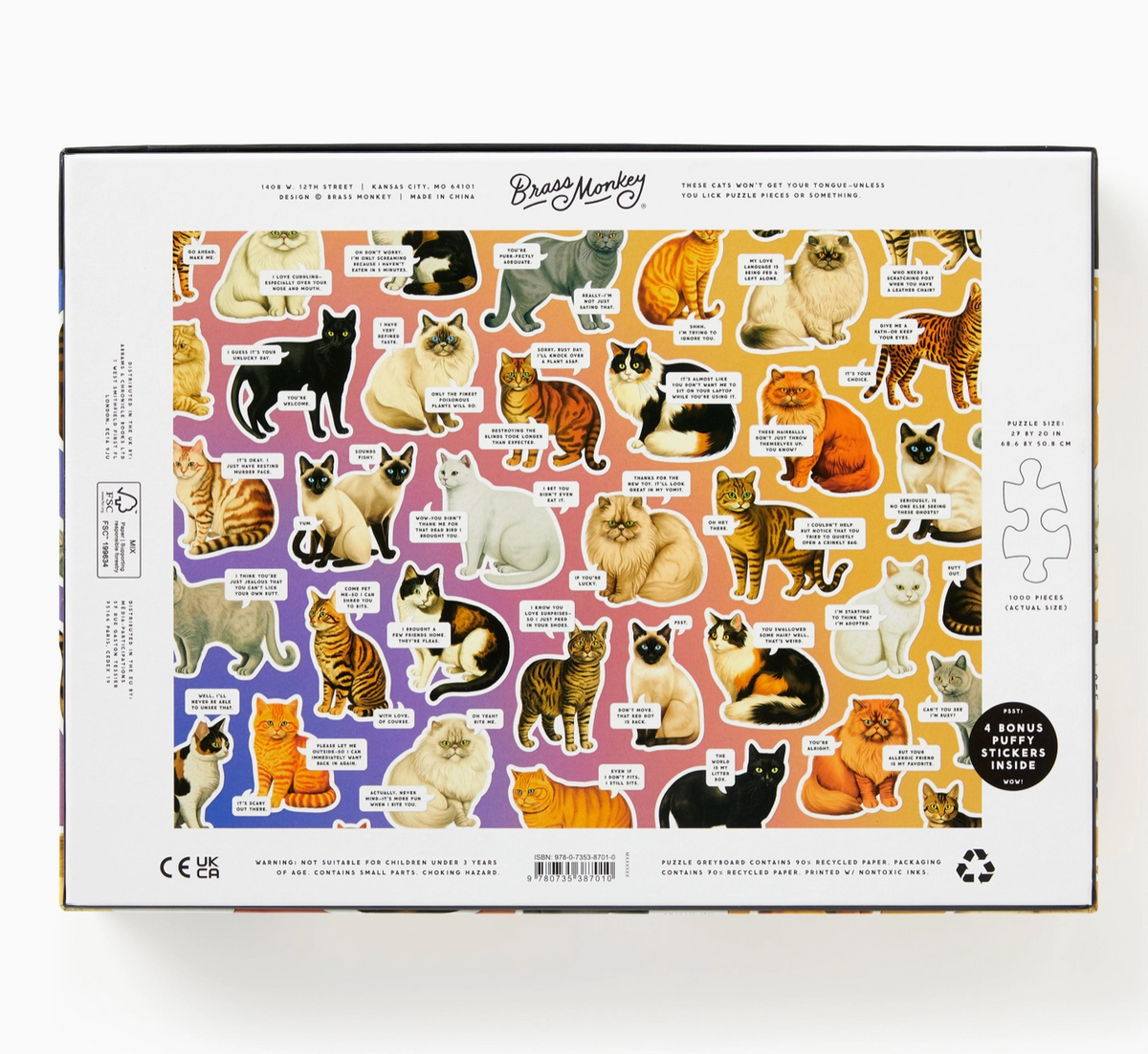 Moody Cats Puzzle