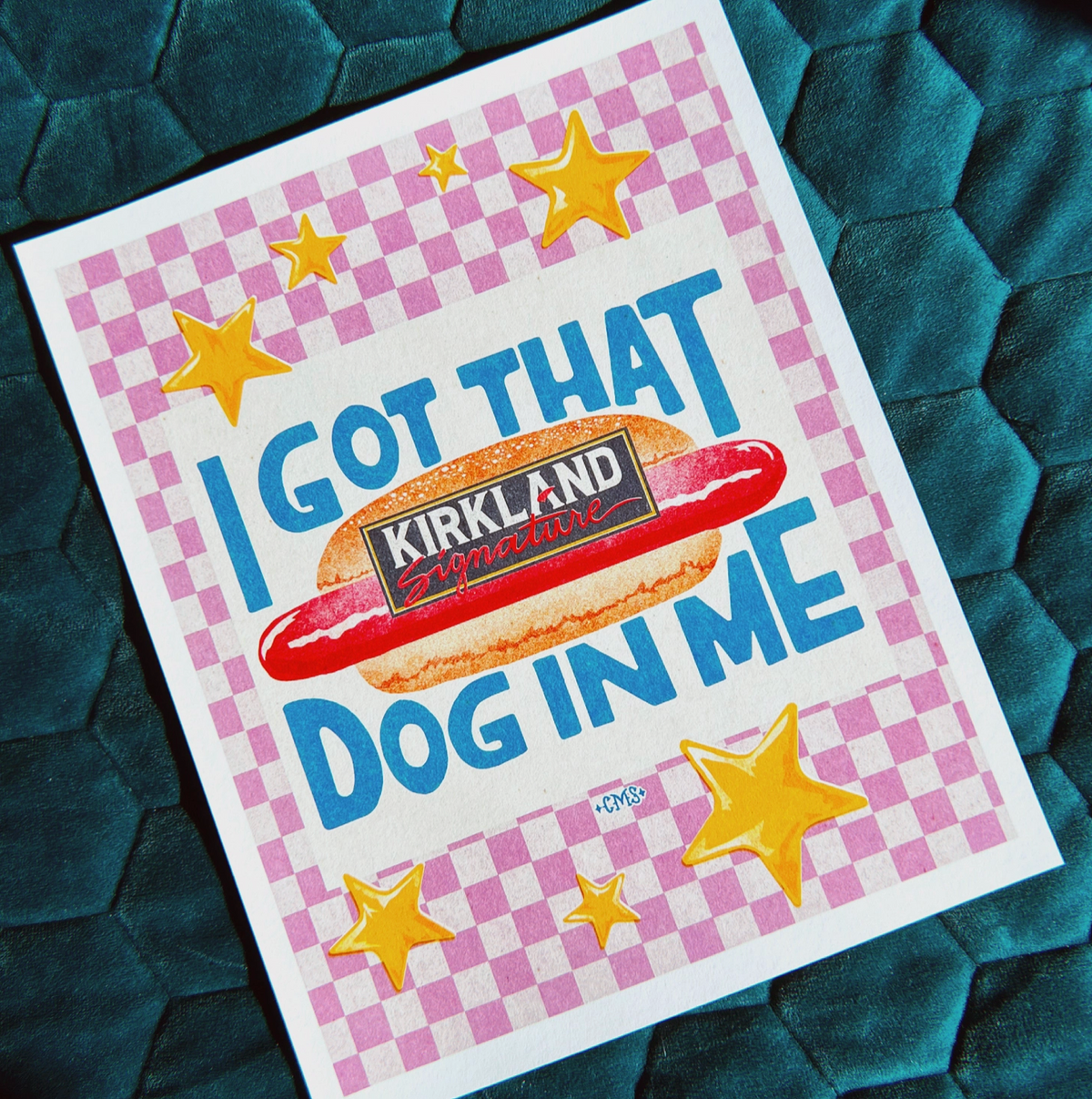Dog in Me Wall Print