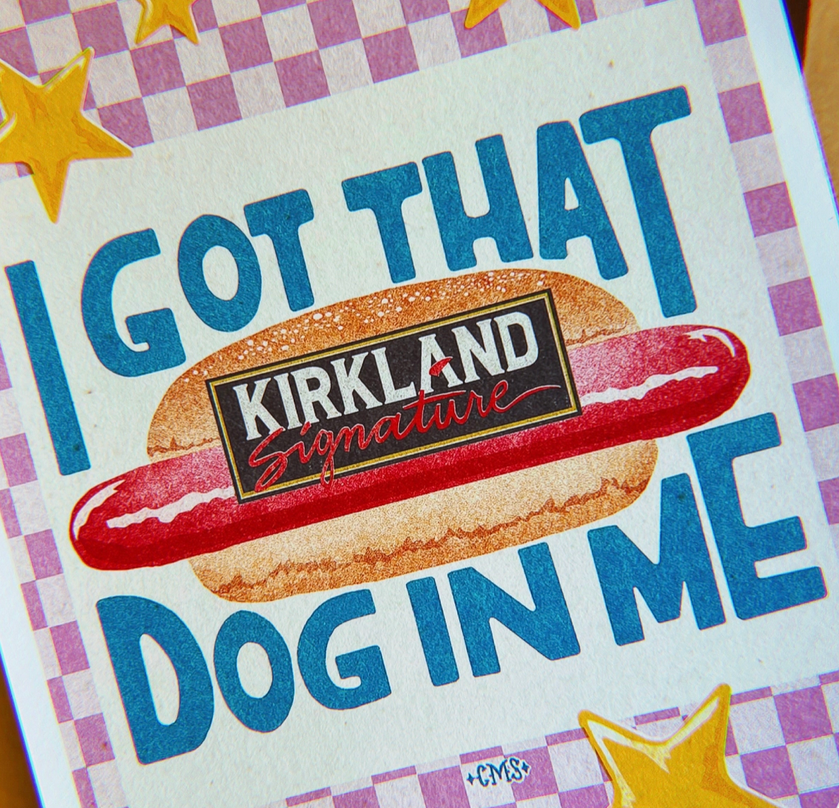 Dog in Me Wall Print