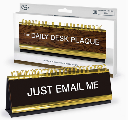 Daily Desk Plaque Flip Book - 50 Phrases