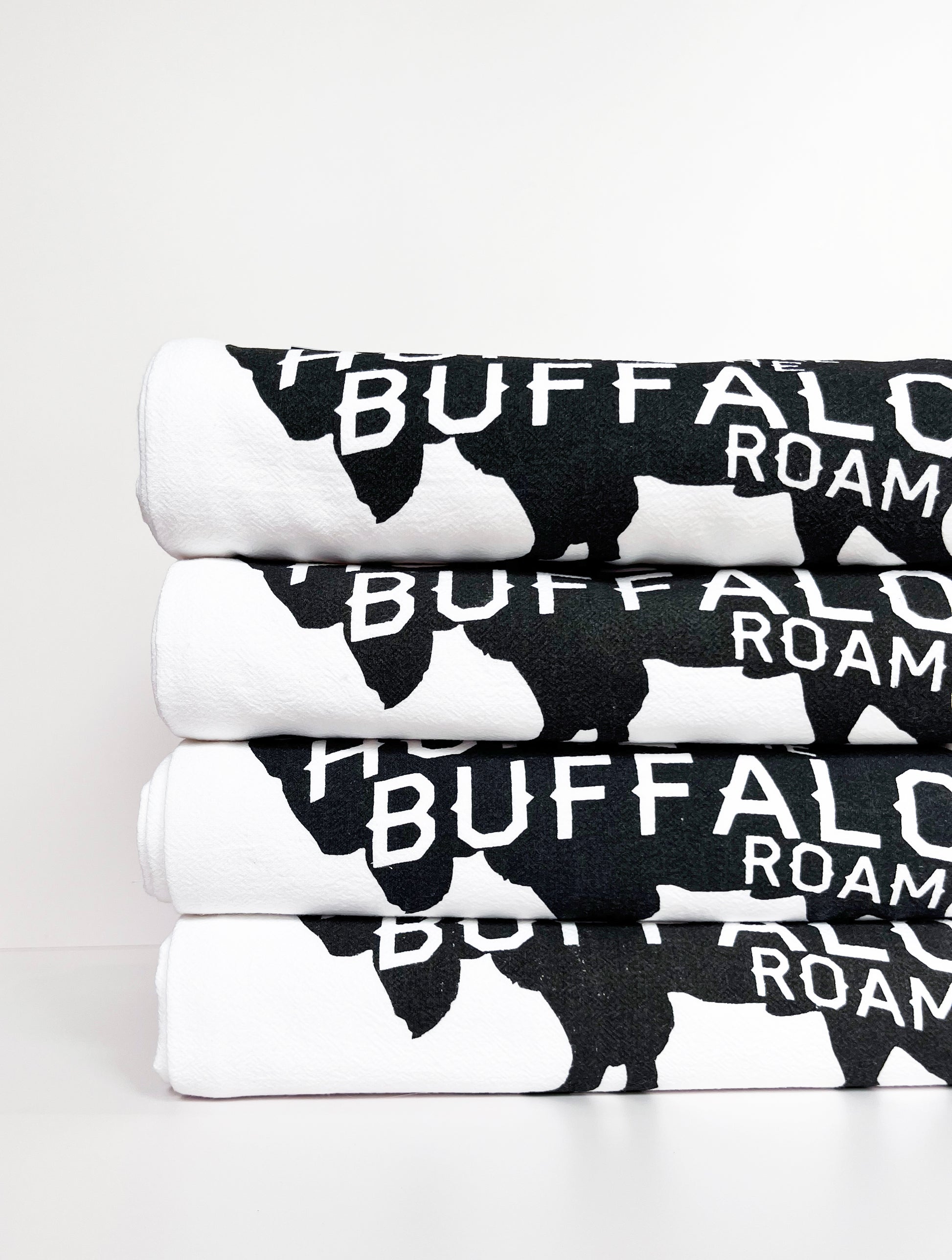 Where the Buffalo Roam Cotton Kitchen Towel – The Coin Laundry Print Shop