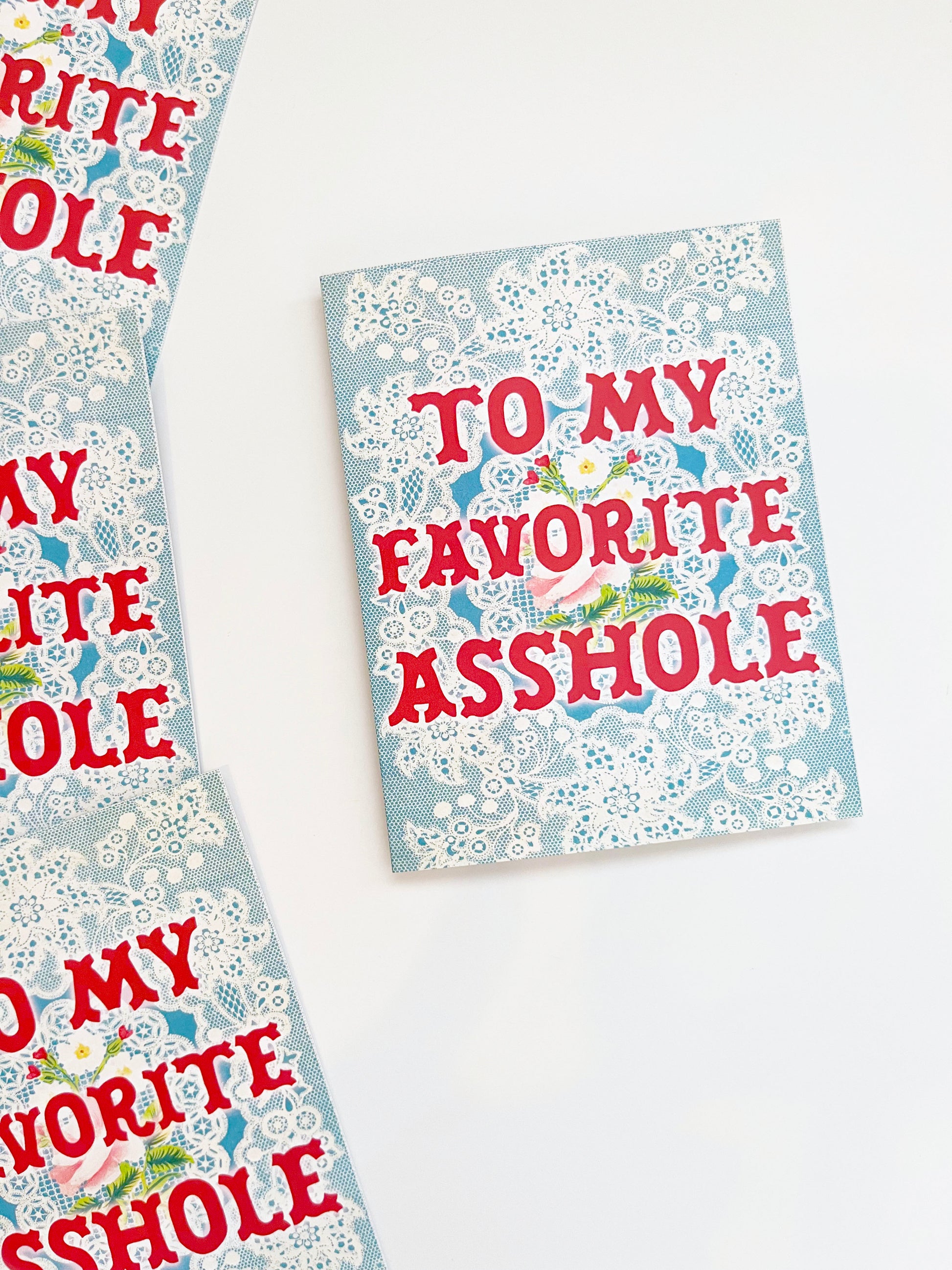 funny valentine card to my favorite asshole lace retro pretty cards flowers blue with red coin laundry funny love card funny wedding card friendship birthday card