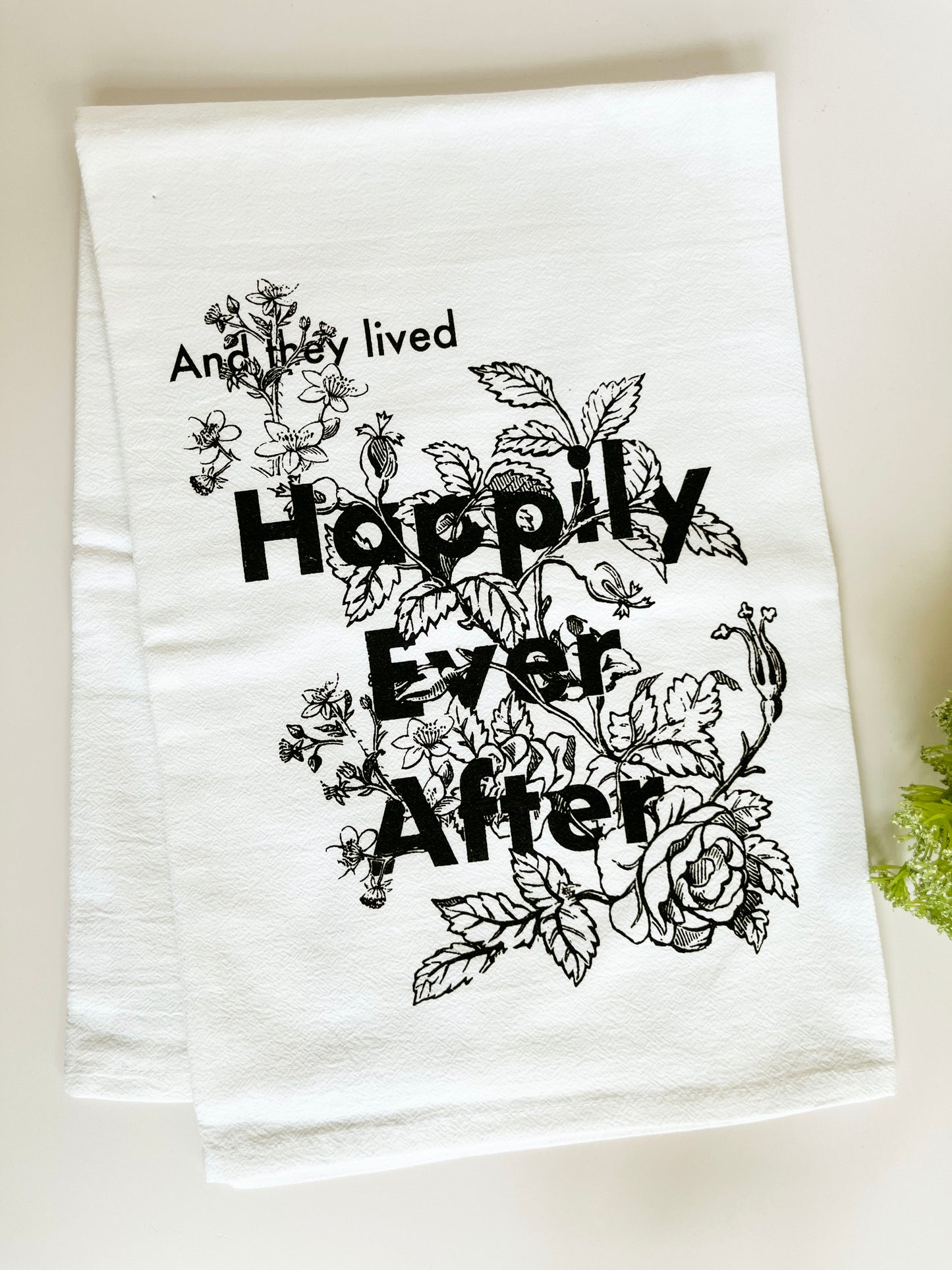Happily Ever After Cotton Kitchen Towel