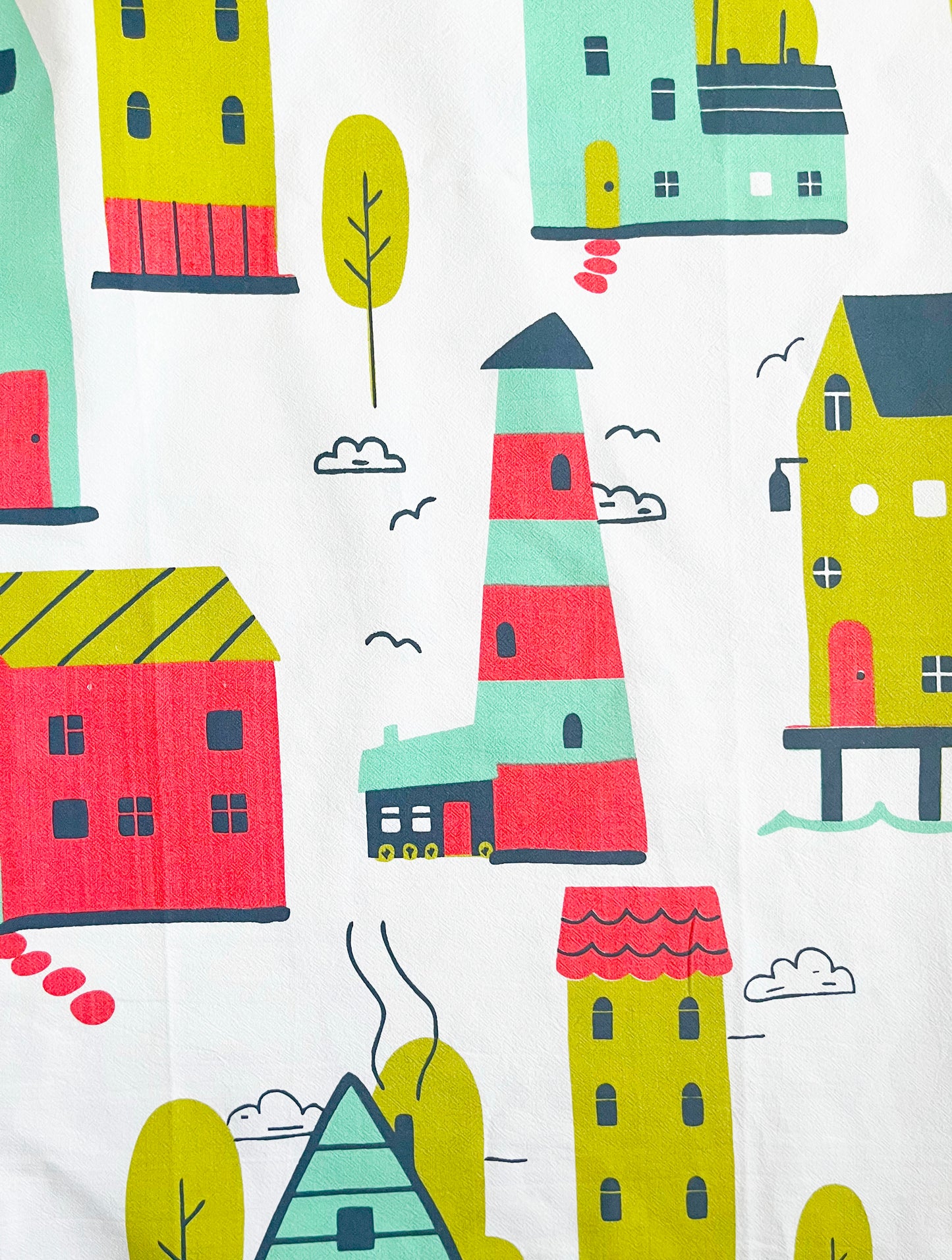 Houses Illustrated Kitchen Towel