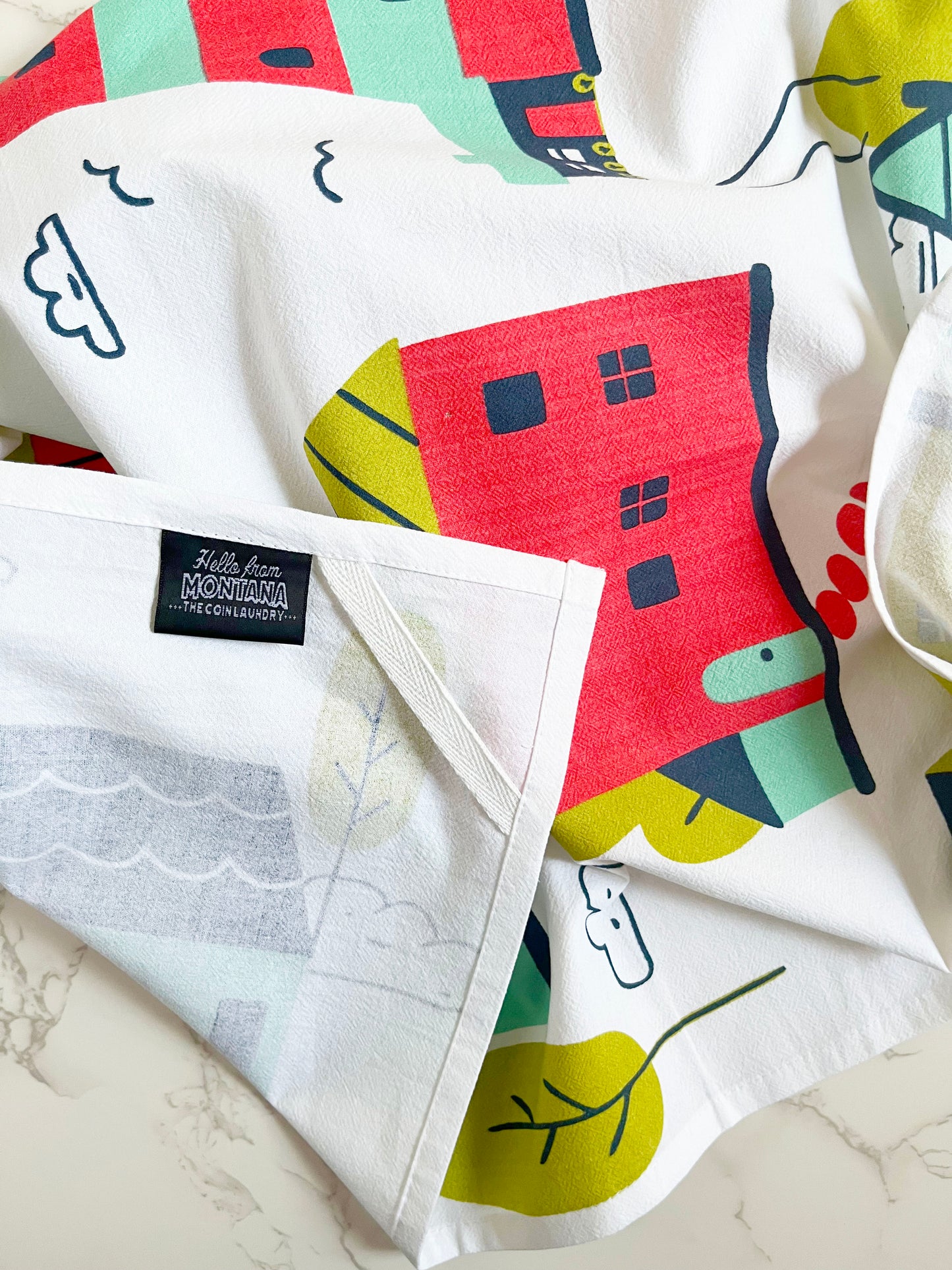 Houses Illustrated Kitchen Towel