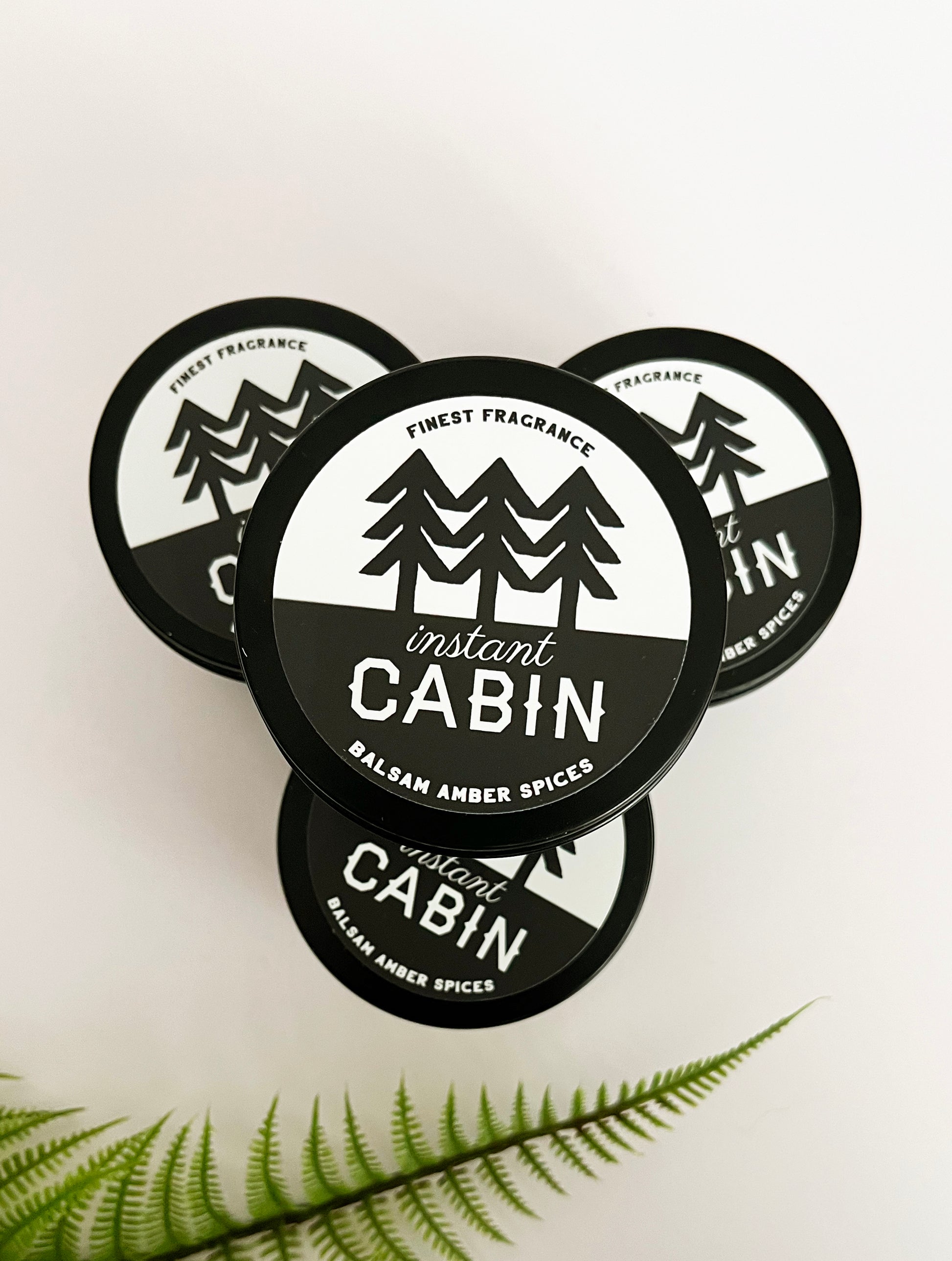 instant cabin cute candle tin modern home boho travel vanlife woodsy scent fresh housewarming souvenir retro vintage coin laundry
