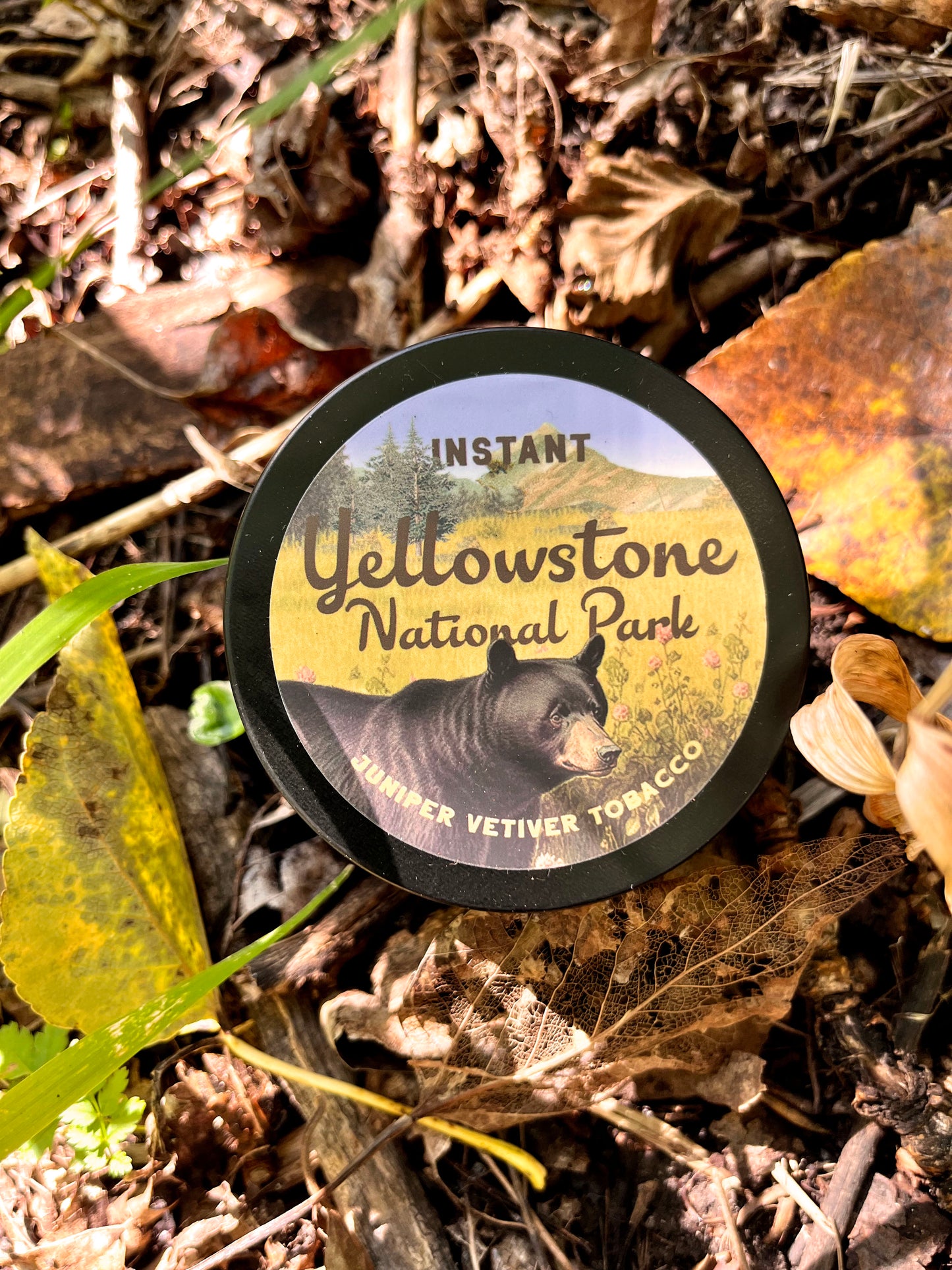 Instant Yellowstone National Park Scented Candle Tin