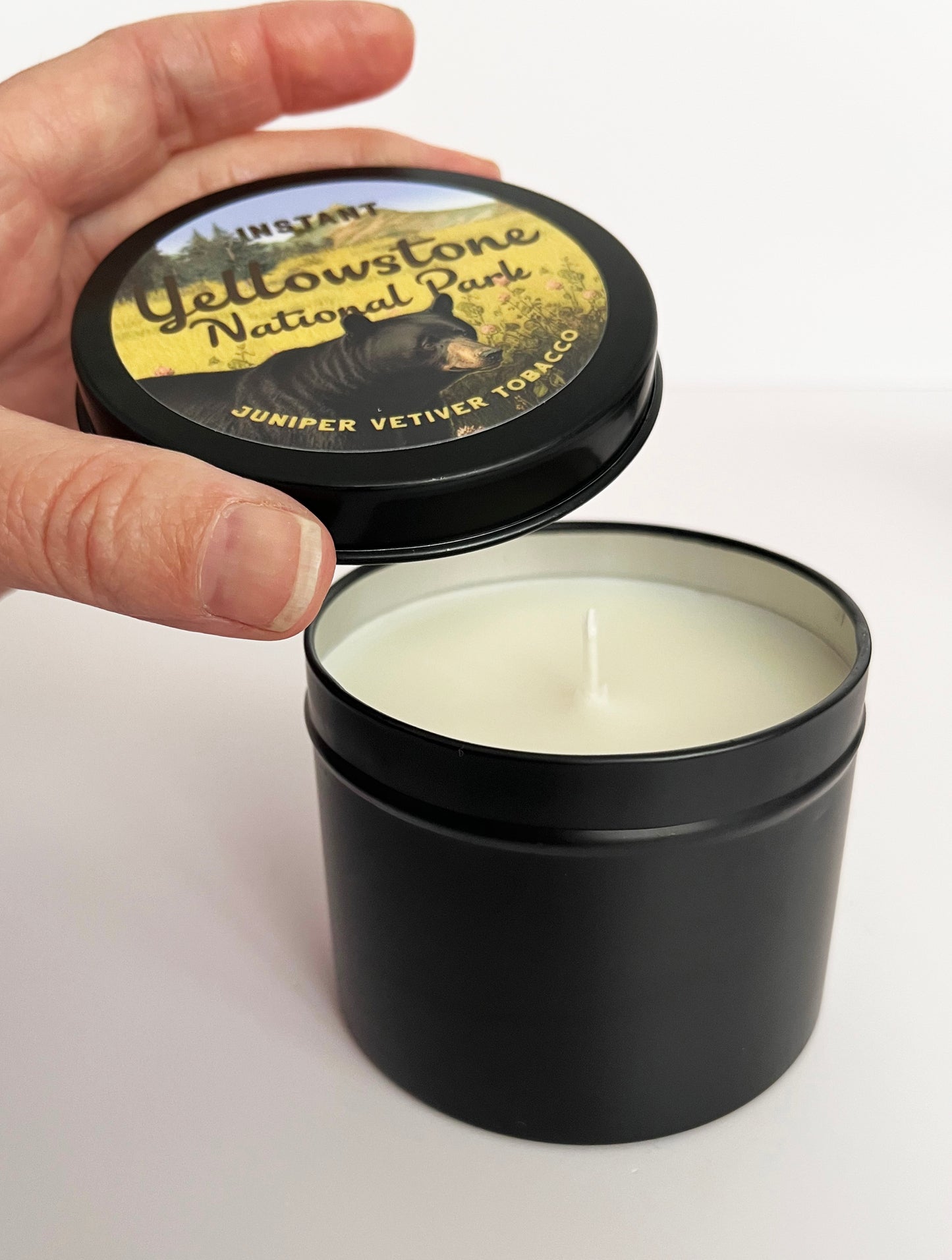 Instant Yellowstone National Park Scented Candle Tin
