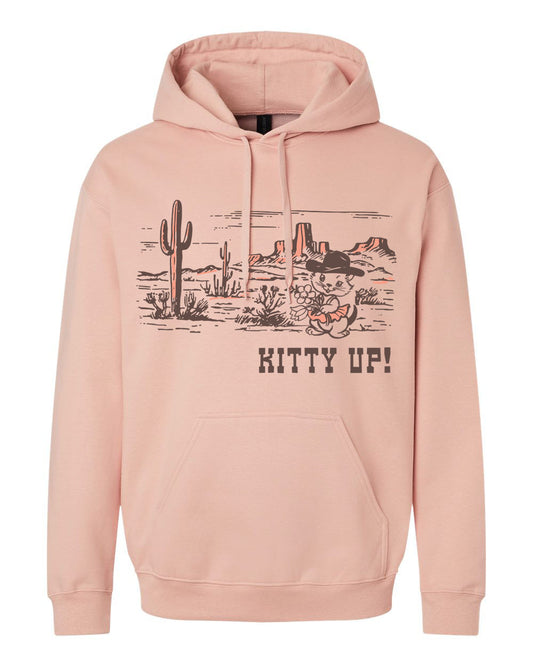 Kitty Up Hoodie - Pink