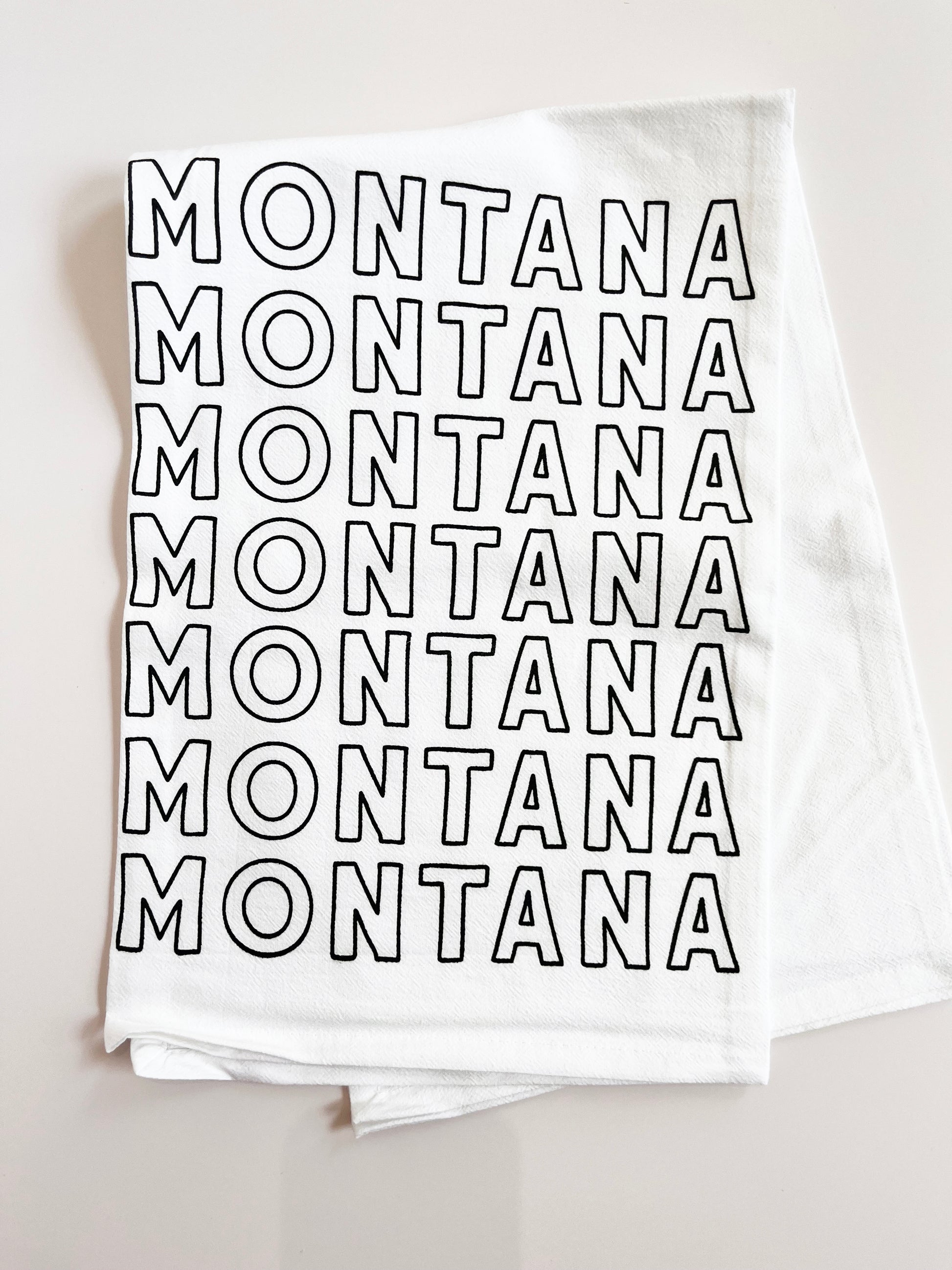 Mountain Ranges of Montana Cotton Kitchen Towel – The Coin Laundry