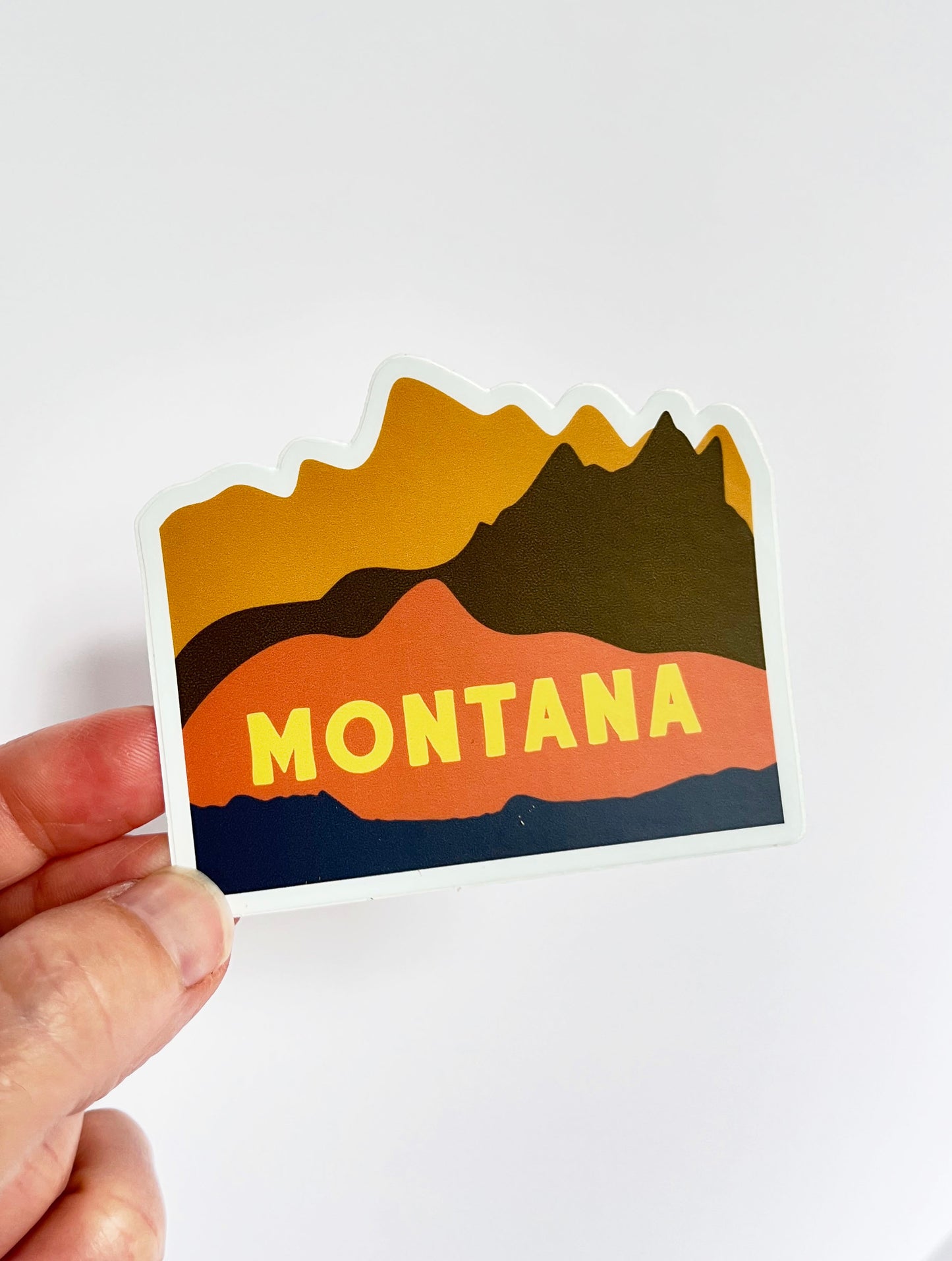 Montana Mountains Sticker