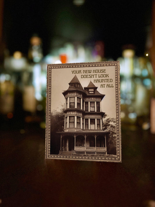 New Home Haunted House Funny Greeting Card
