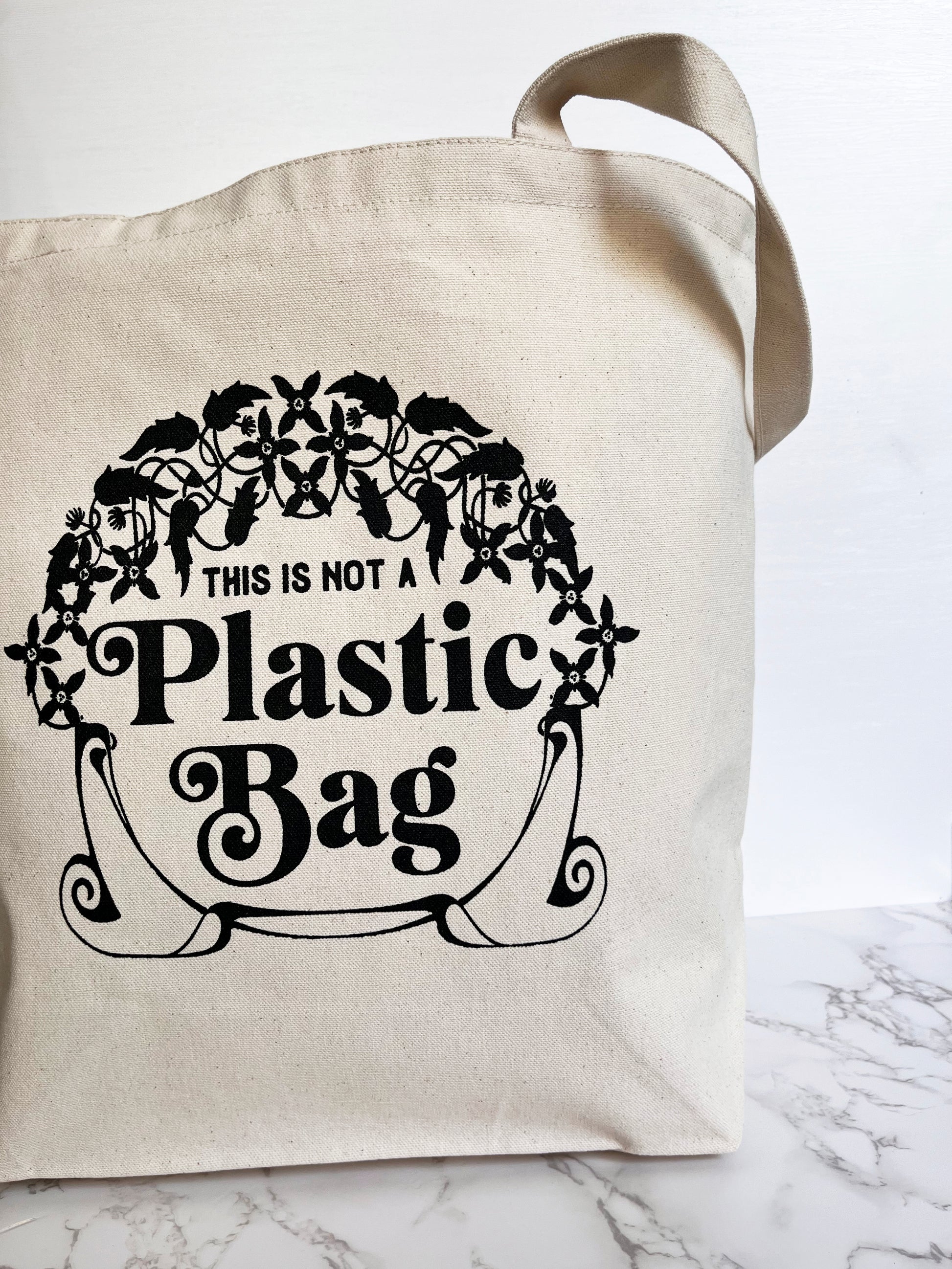 Not a Plastic Bag Farmer's Market Tote – The Coin Laundry Print Shop
