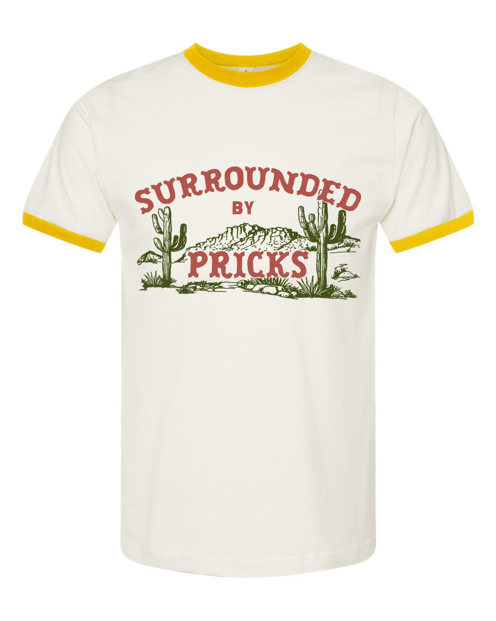 Surrounded by Pricks Ringer Tee