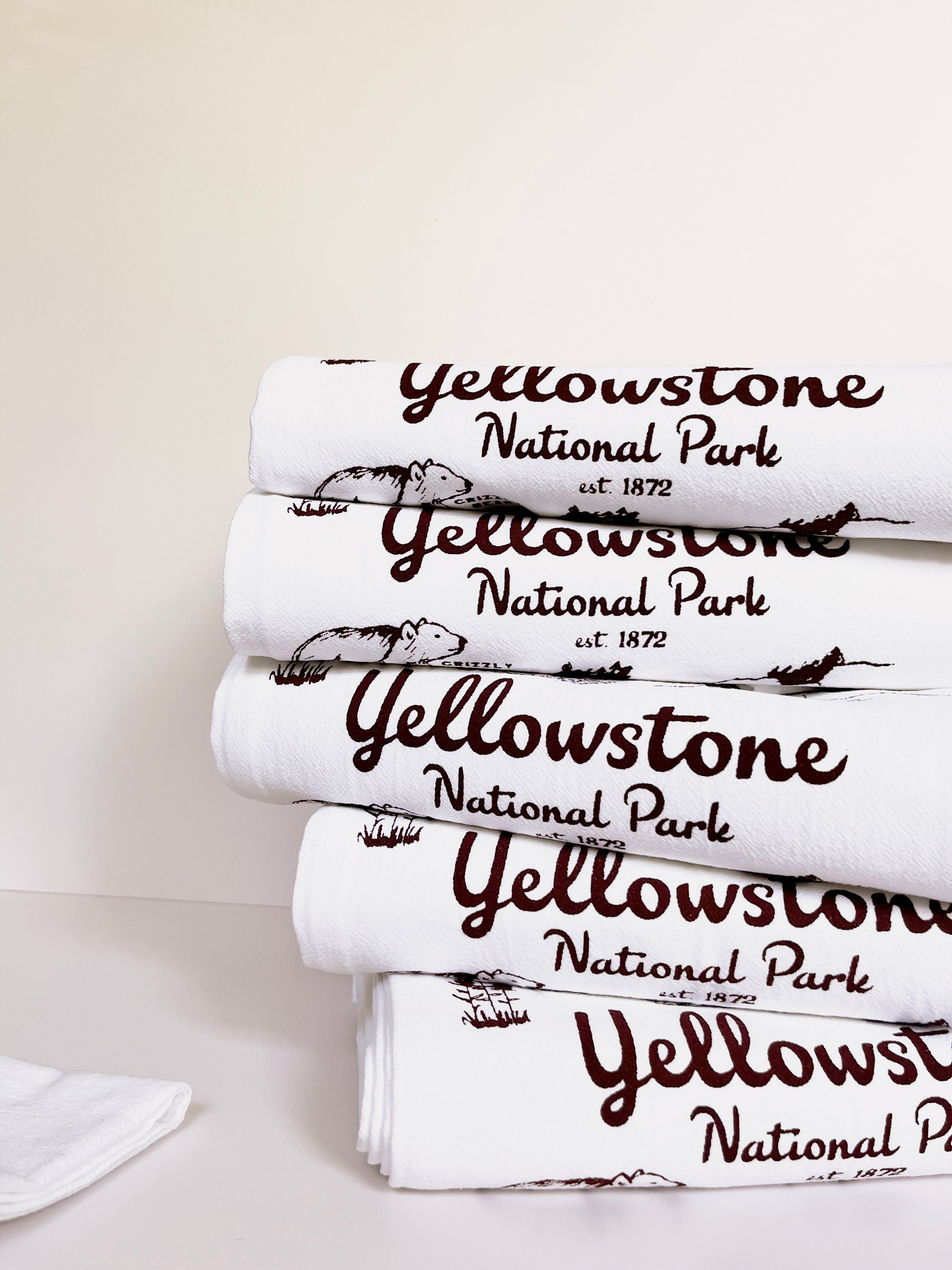 Yellowstone National Park Kitchen Towel – The Coin Laundry Print Shop