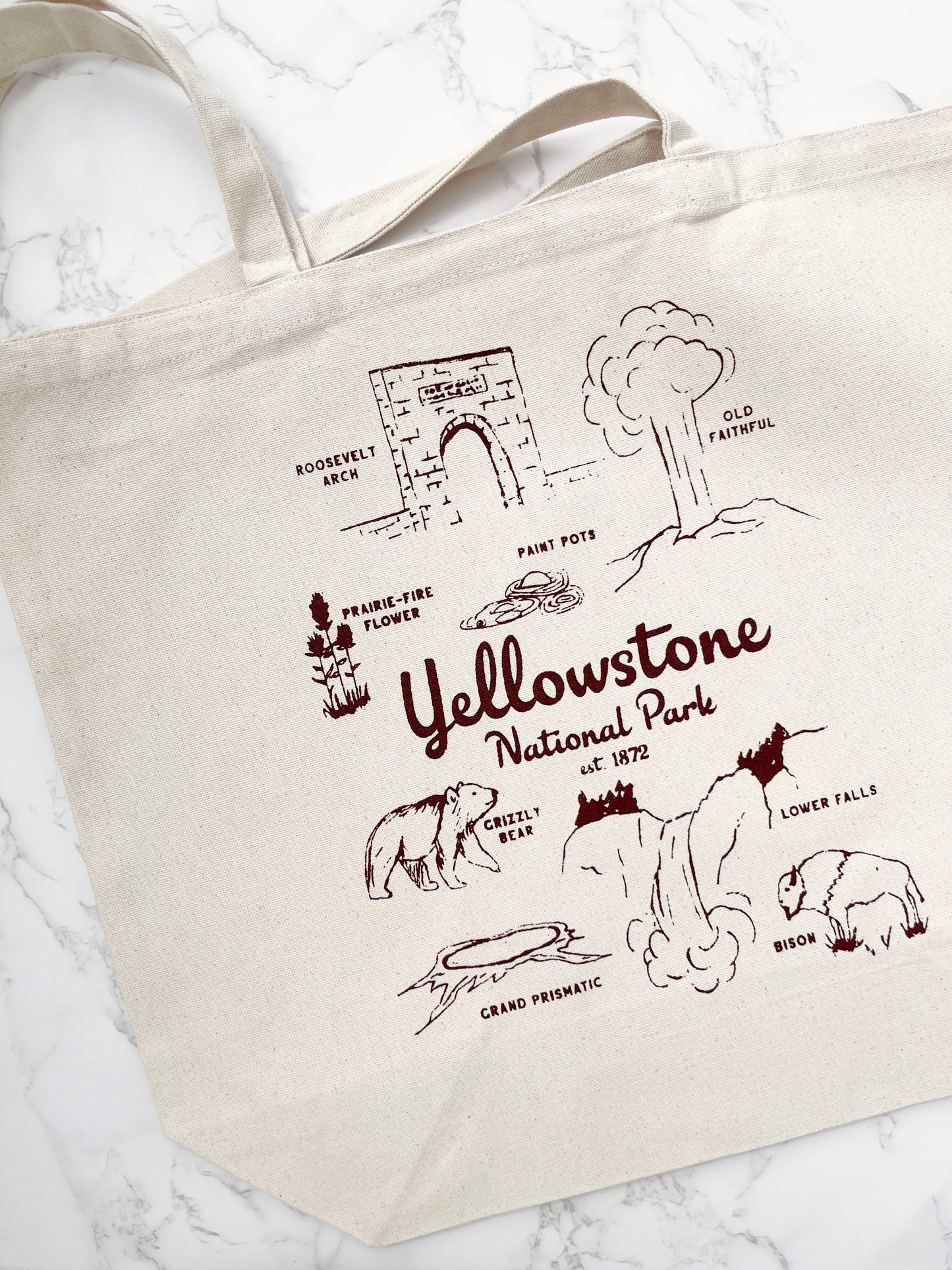 Yellowstone National Park Tote Bag