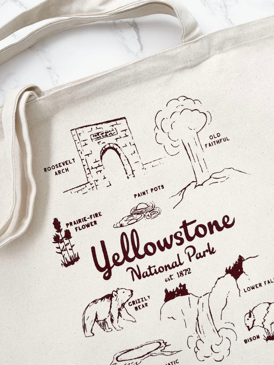 Yellowstone National Park Tote Bag