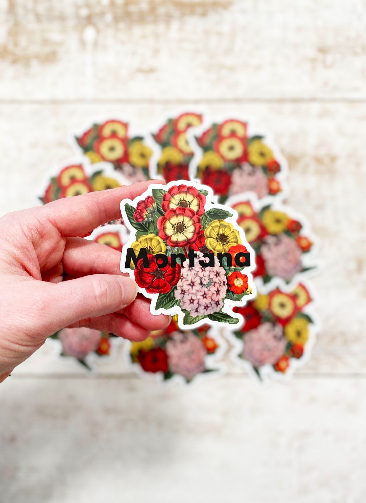 Montana Flowers Sticker