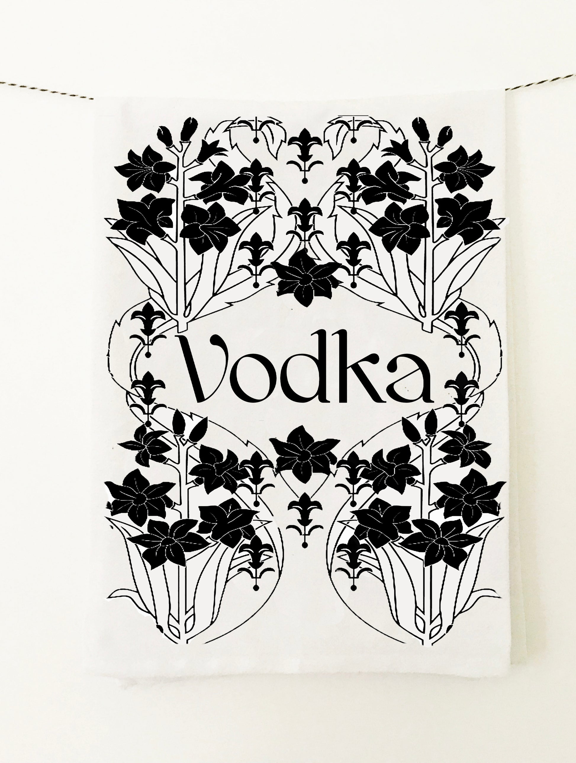 Vodka Speakeasy Kitchen Towel – The Coin Laundry Print Shop